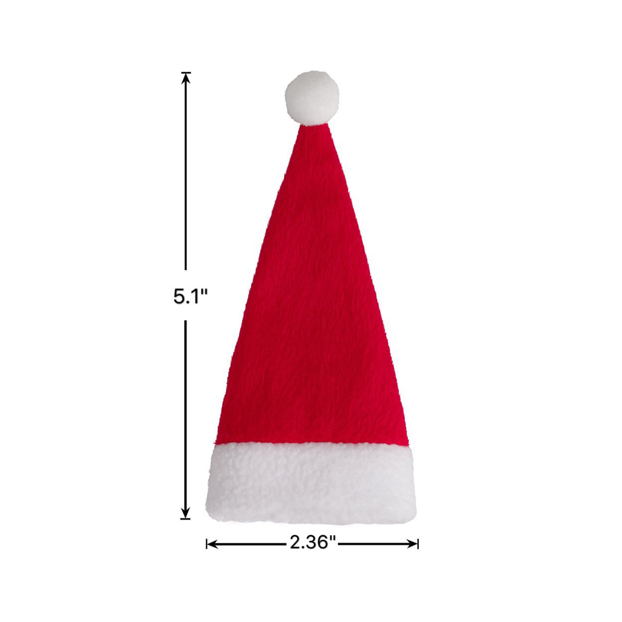 Mini Santa Hat Cutlery Holders 5.1" x 2.36"