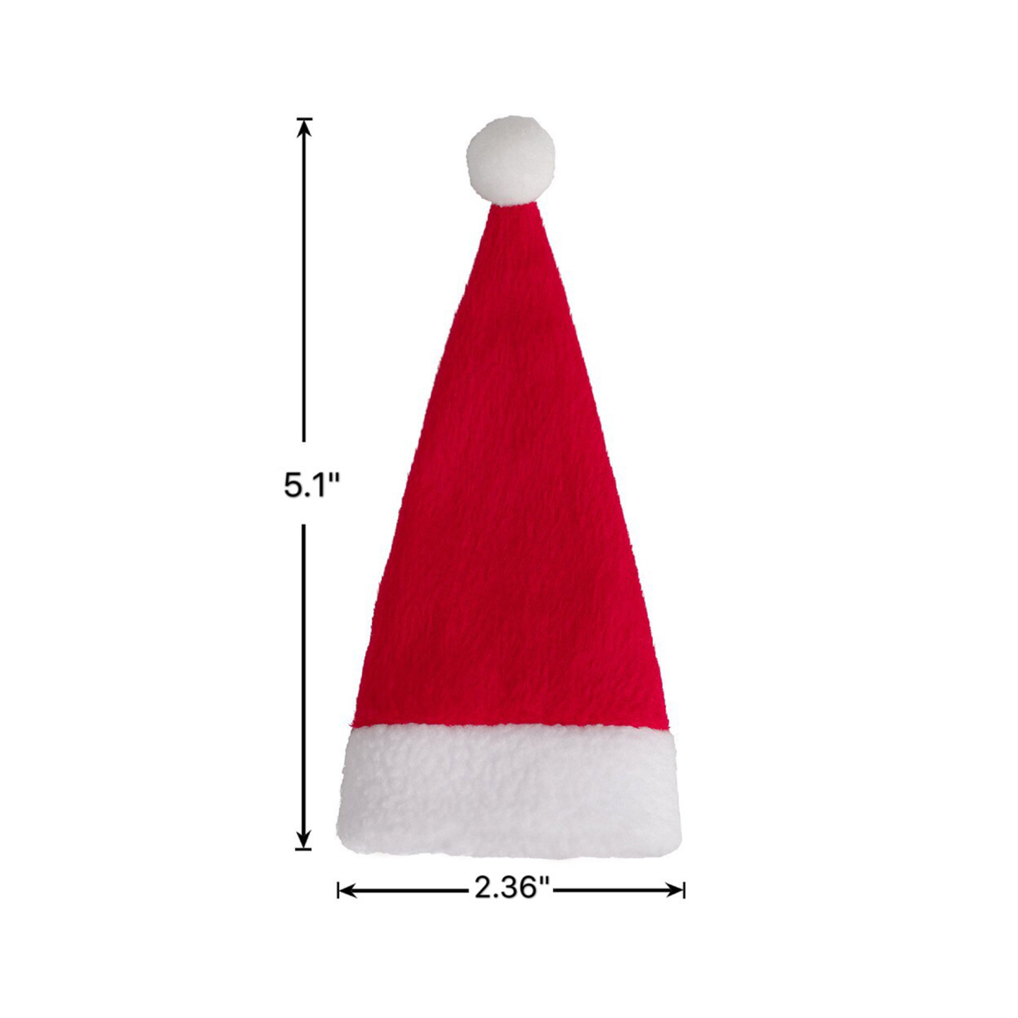 Mini Santa Hat Cutlery Holders 5.1" x 2.36"