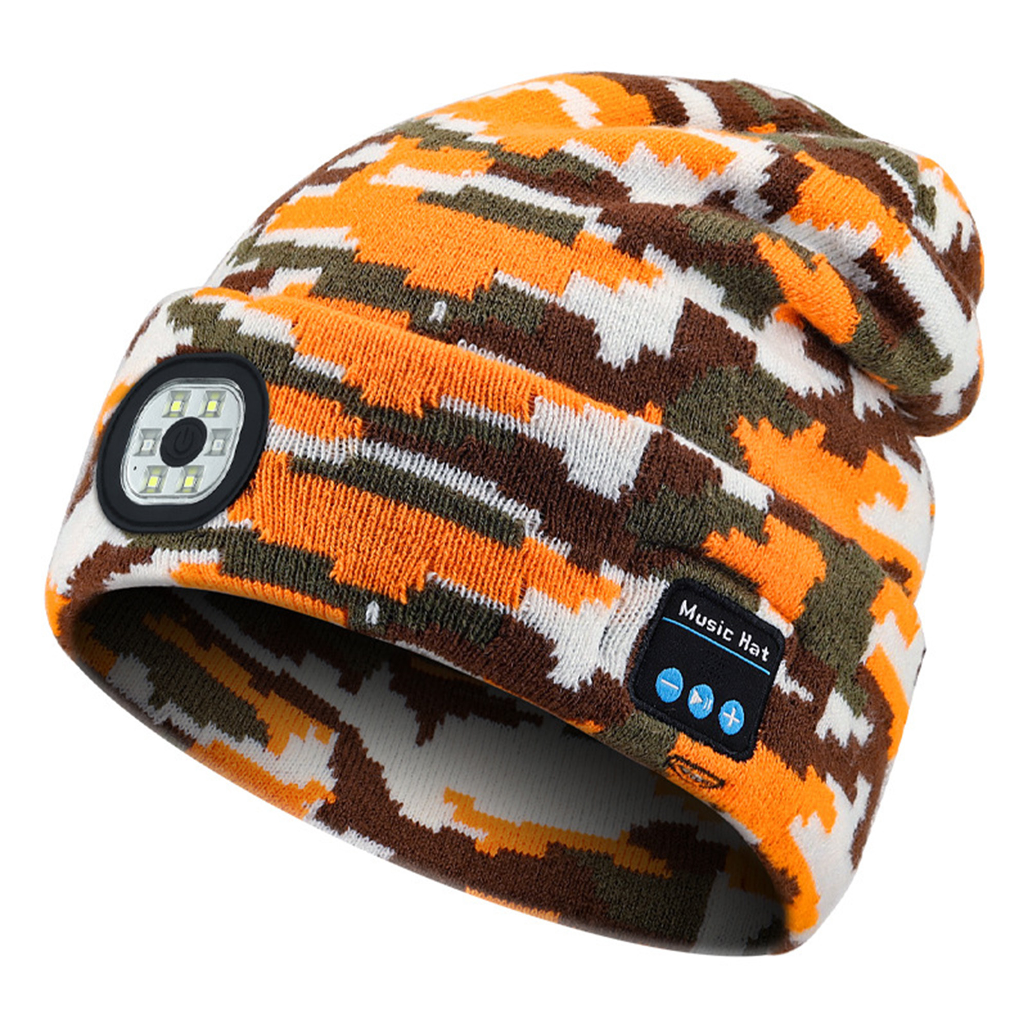 LED Bluetooth Audio Beanie 8.6" x 8.3"