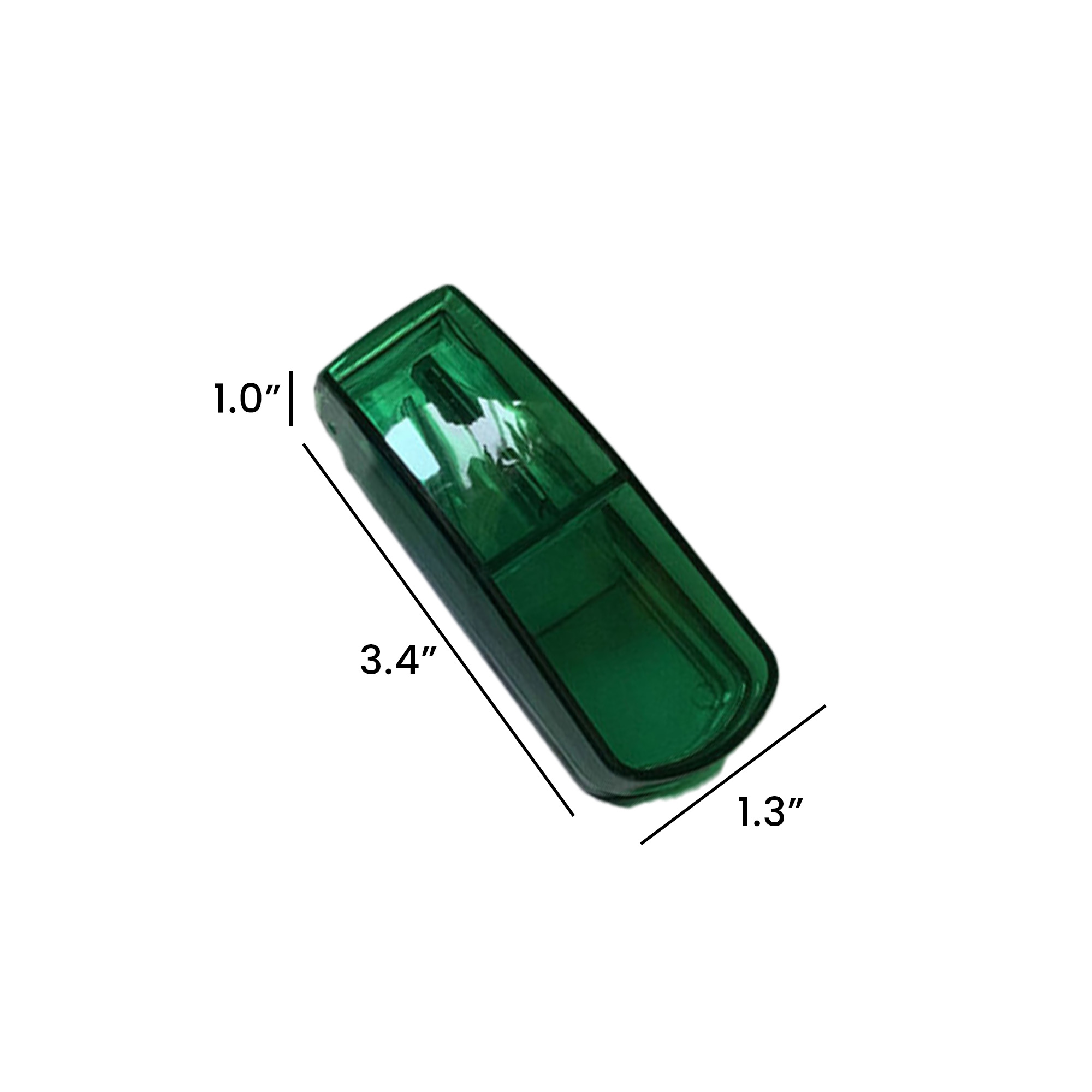 Plastic PS Folding Pill Cutter 3.4"x1.3"x1.0"