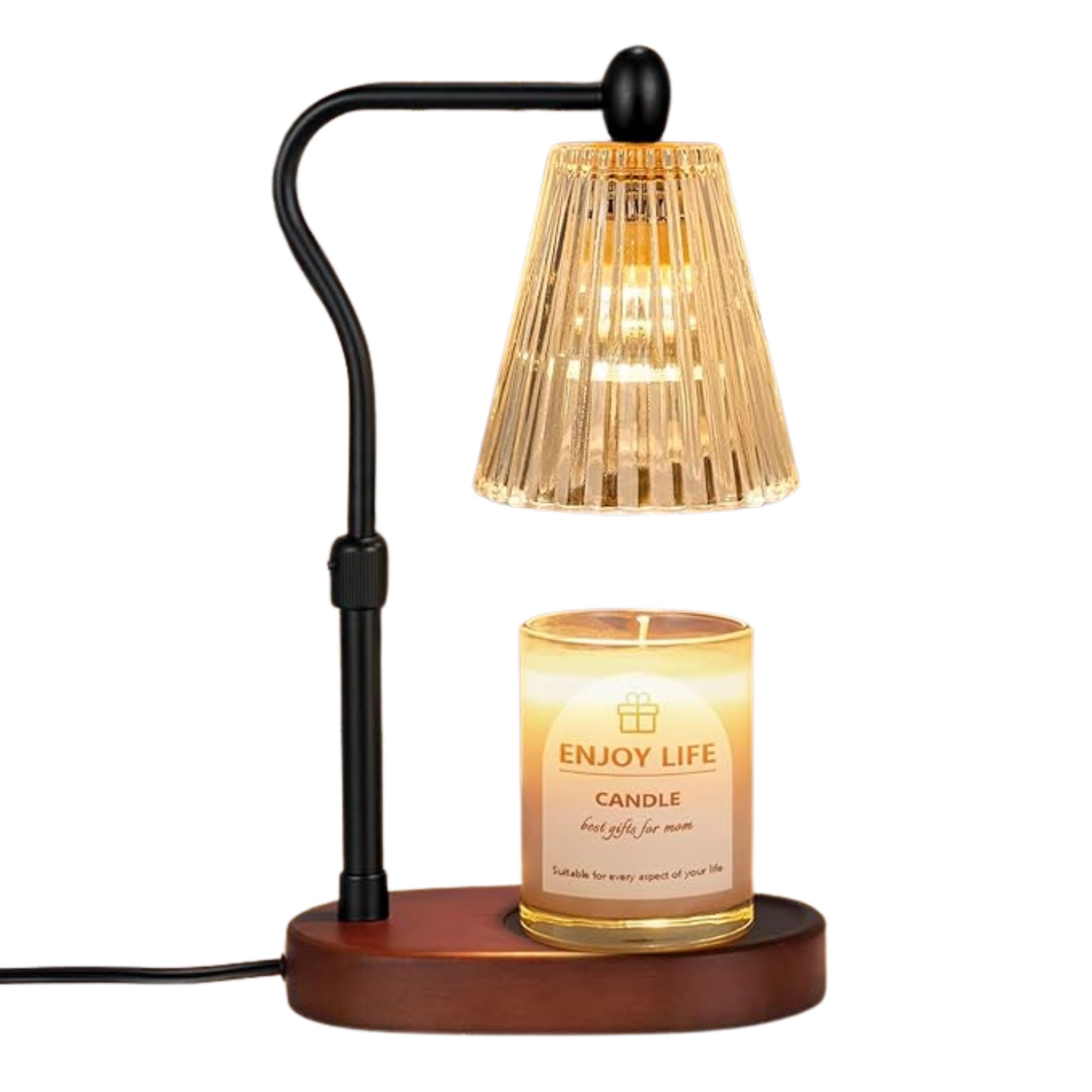 Adjustable Candle Warmer Lamp with Dimmer and Timer.