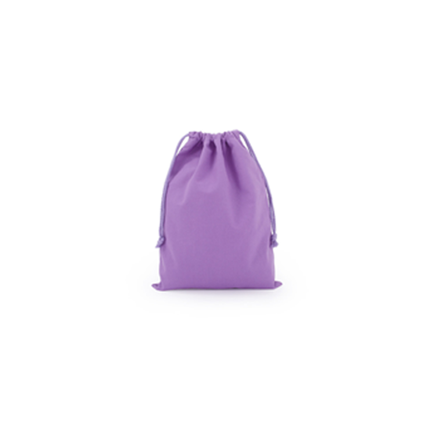 Canvas bags with drawstrings.