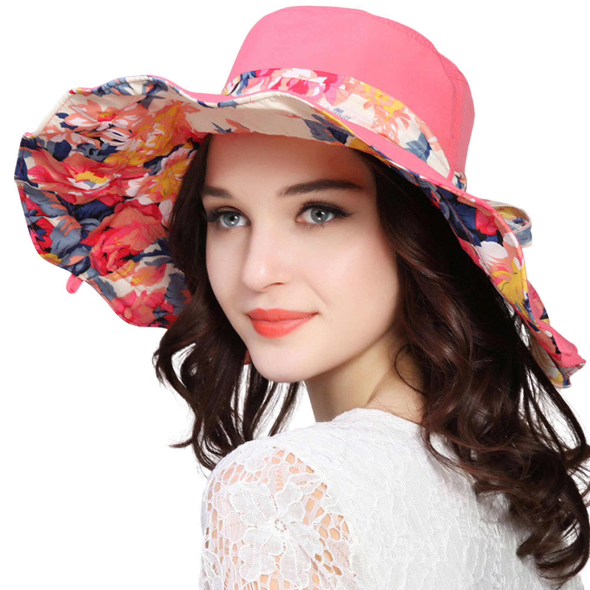 Women's Large Brim Foldable Sun Hat