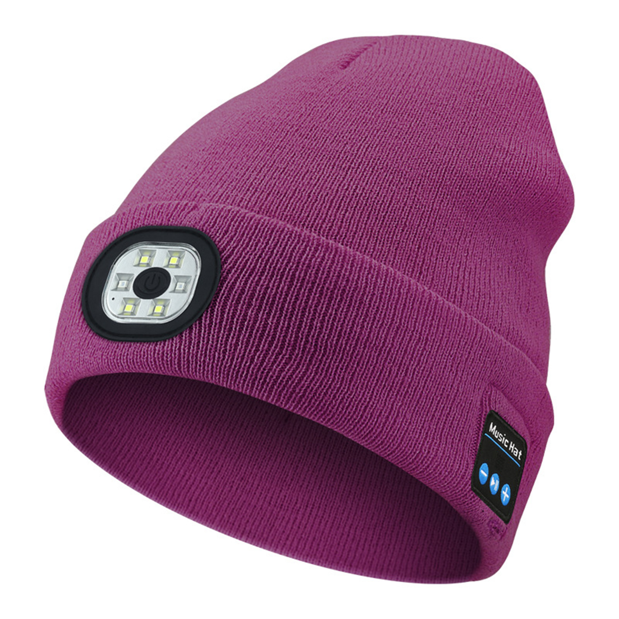 LED Bluetooth Audio Beanie 8.6" x 8.3"