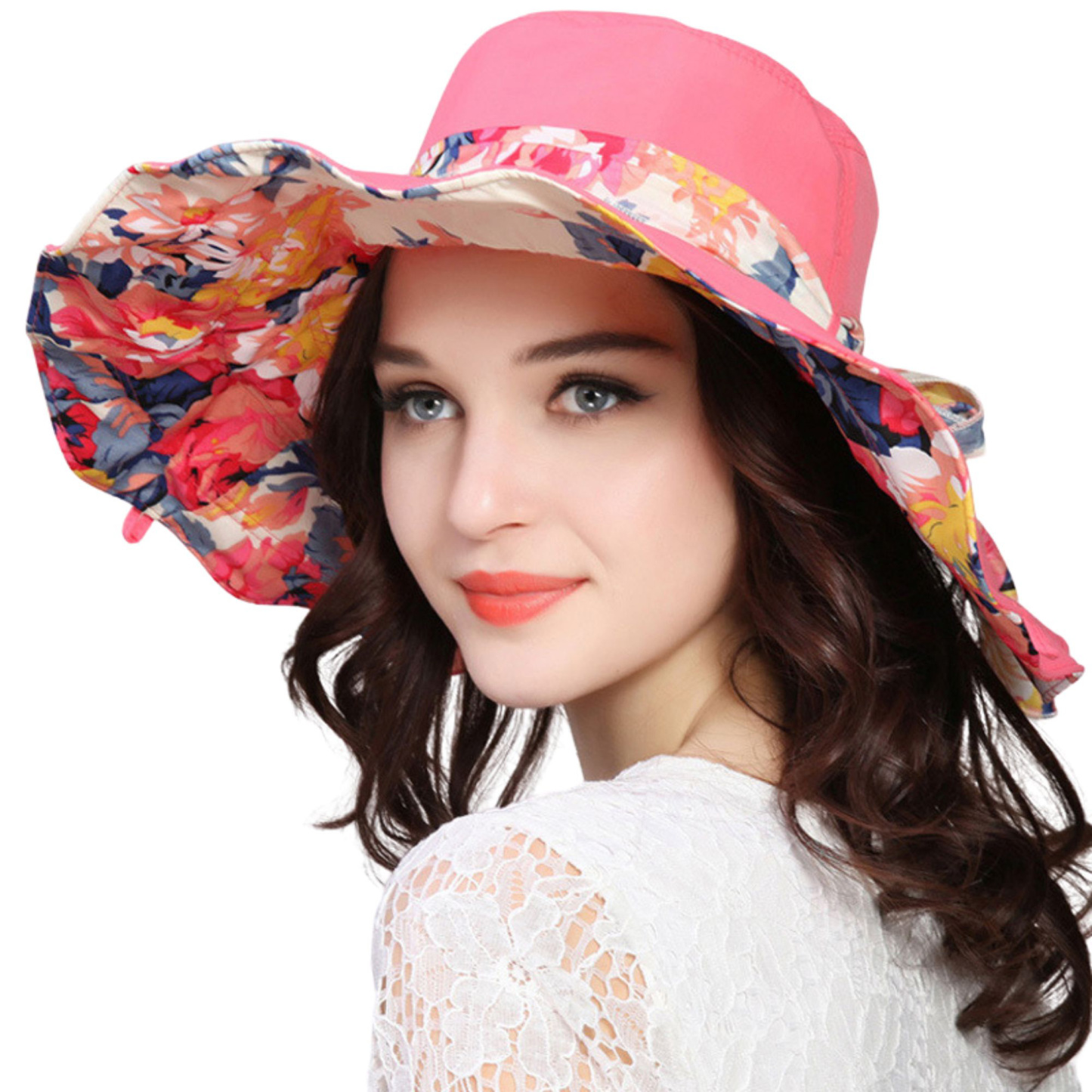 Women's Large Brim Foldable Sun Hat