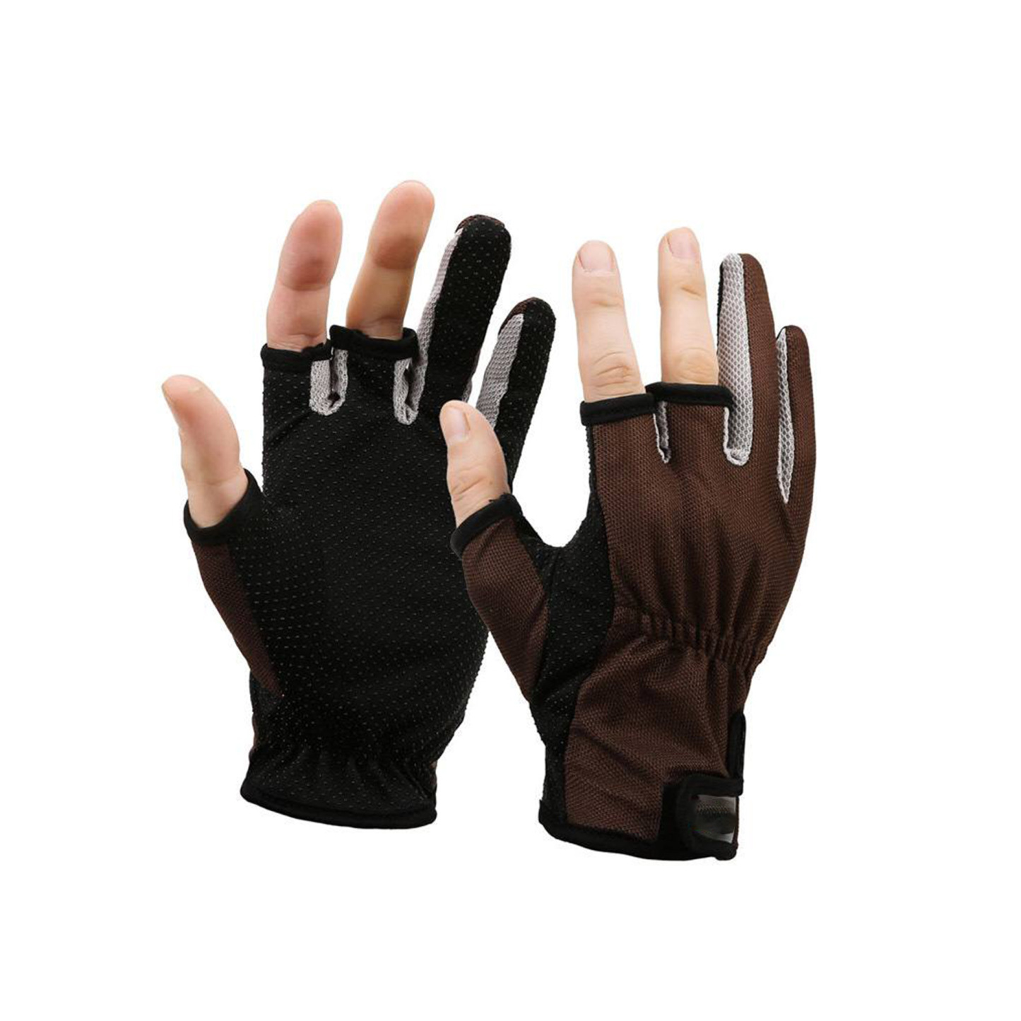 Fishing Gloves with Three Fingers (Size: 7.5 x 3.7 inches)