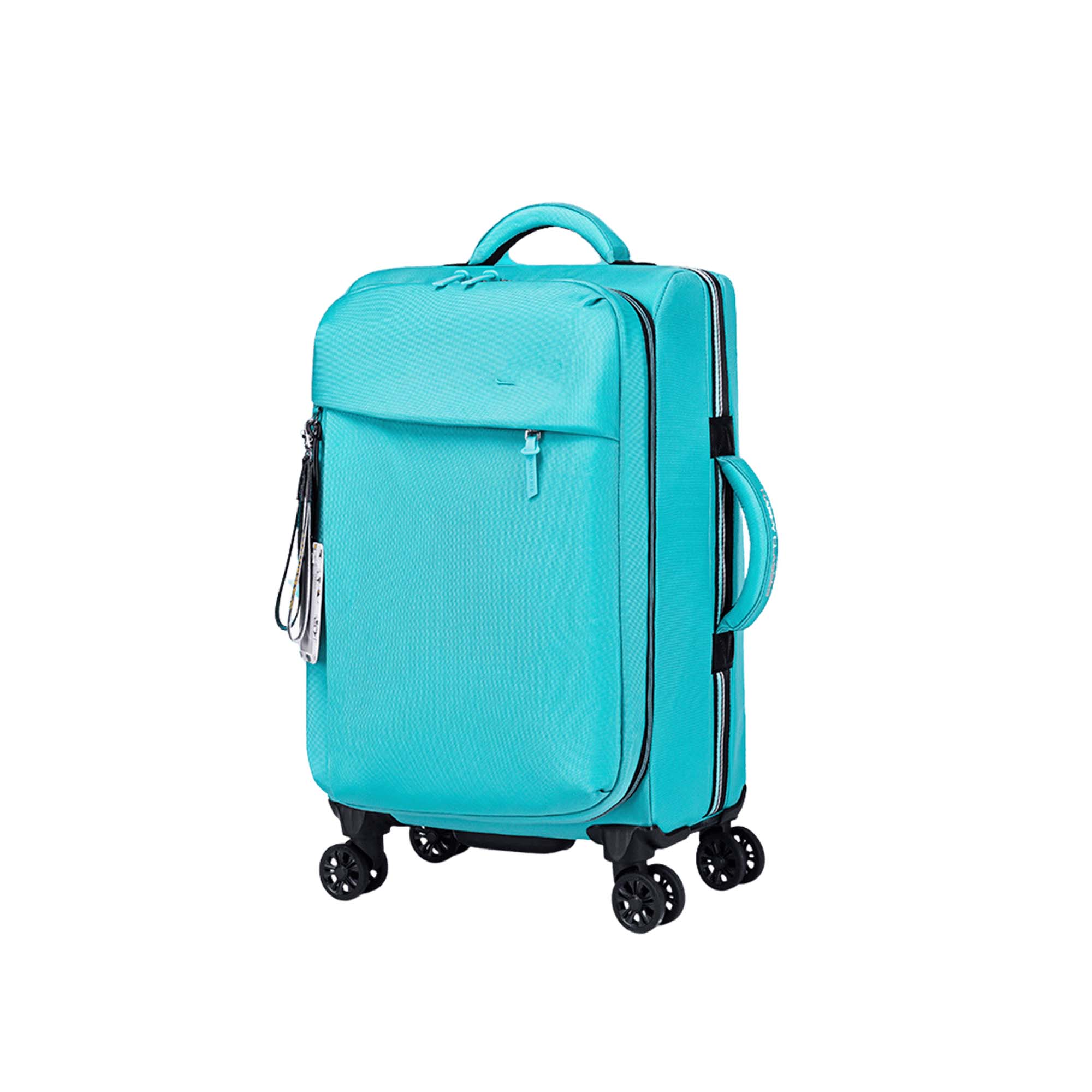 Large Capacity Fabric Trolley Suitcase