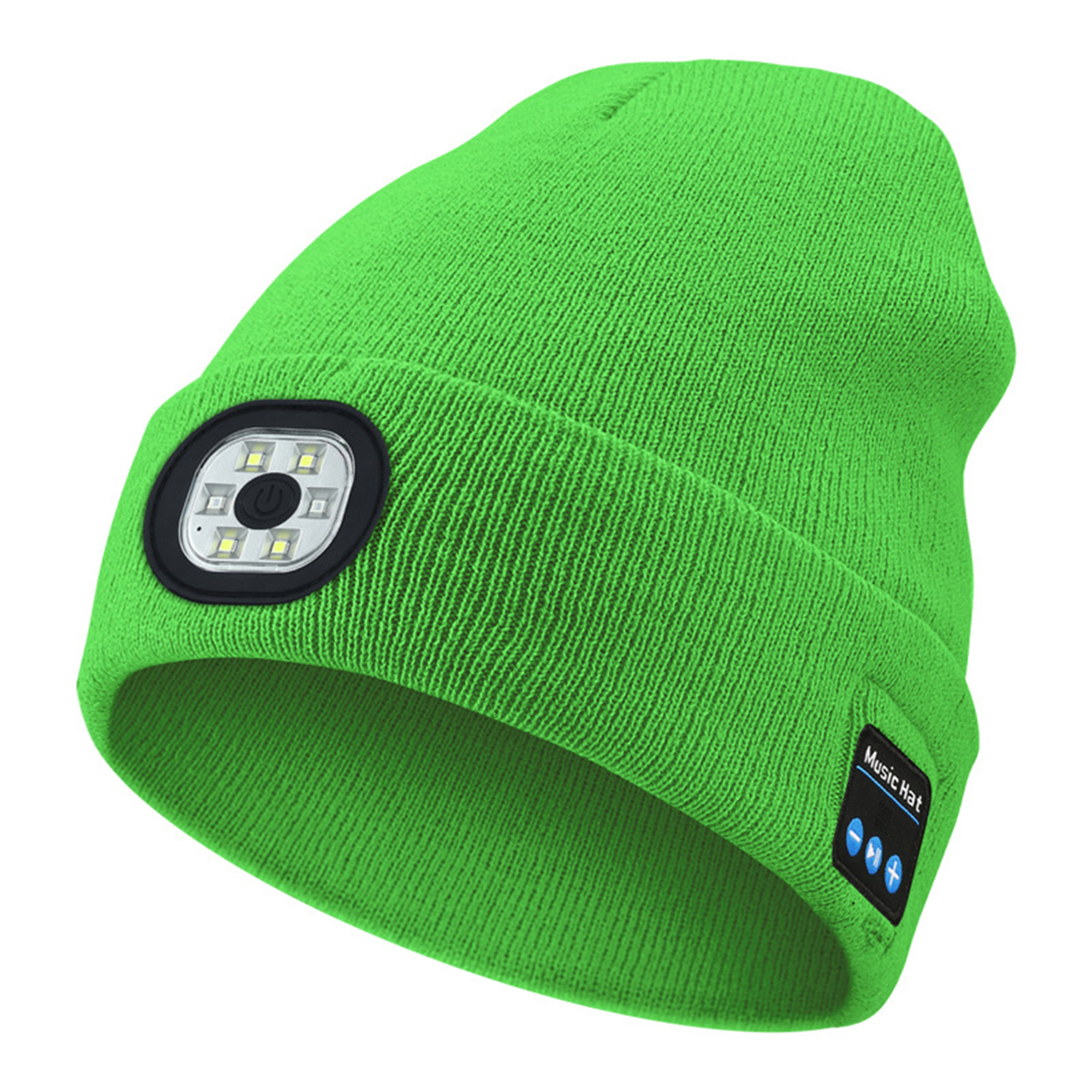 LED Bluetooth Audio Beanie 8.6" x 8.3"