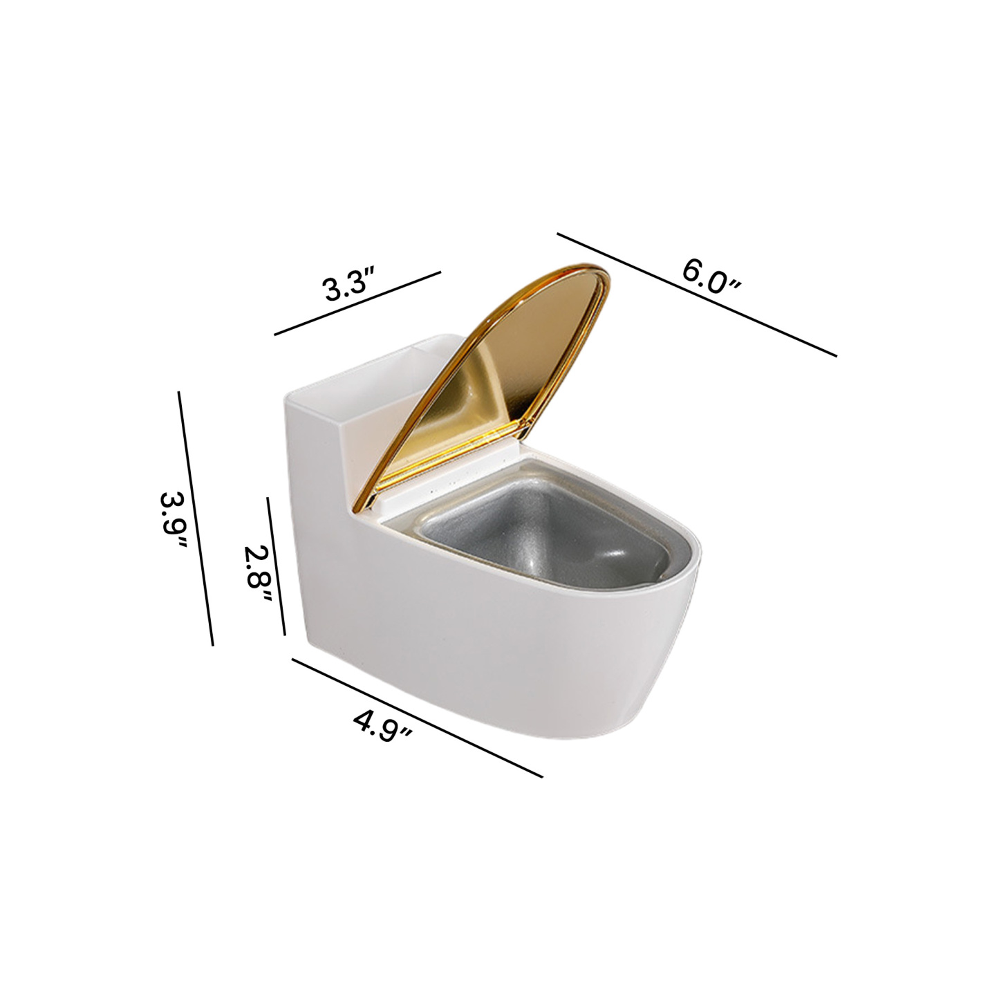 Wall-Mounted Ashtray 3.9" x 3.3" x 6.0"