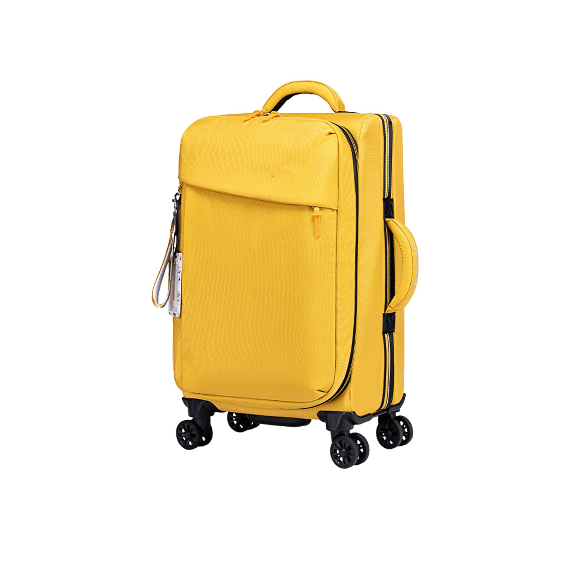 Large Capacity Fabric Trolley Suitcase