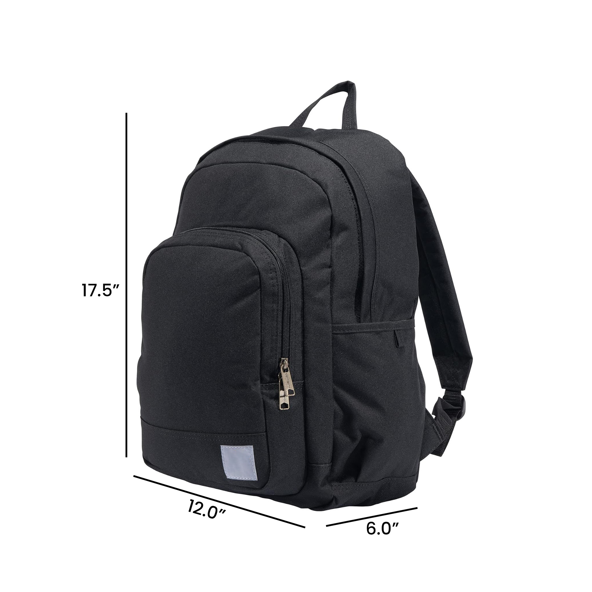 Water-Resistant Durable Backpack 12.0" x 17.5" x 6.0"