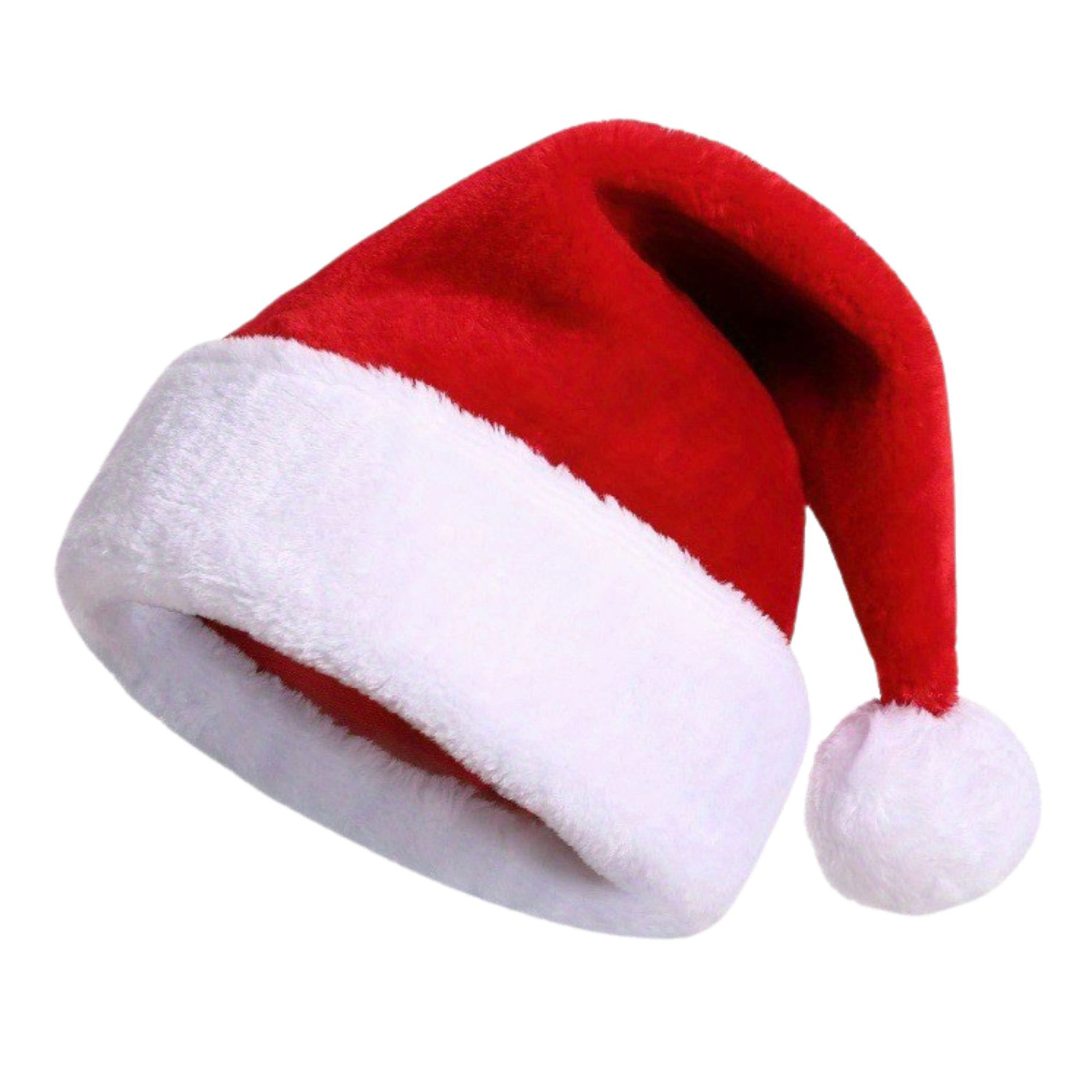 Red Fuzzy Santa Hat