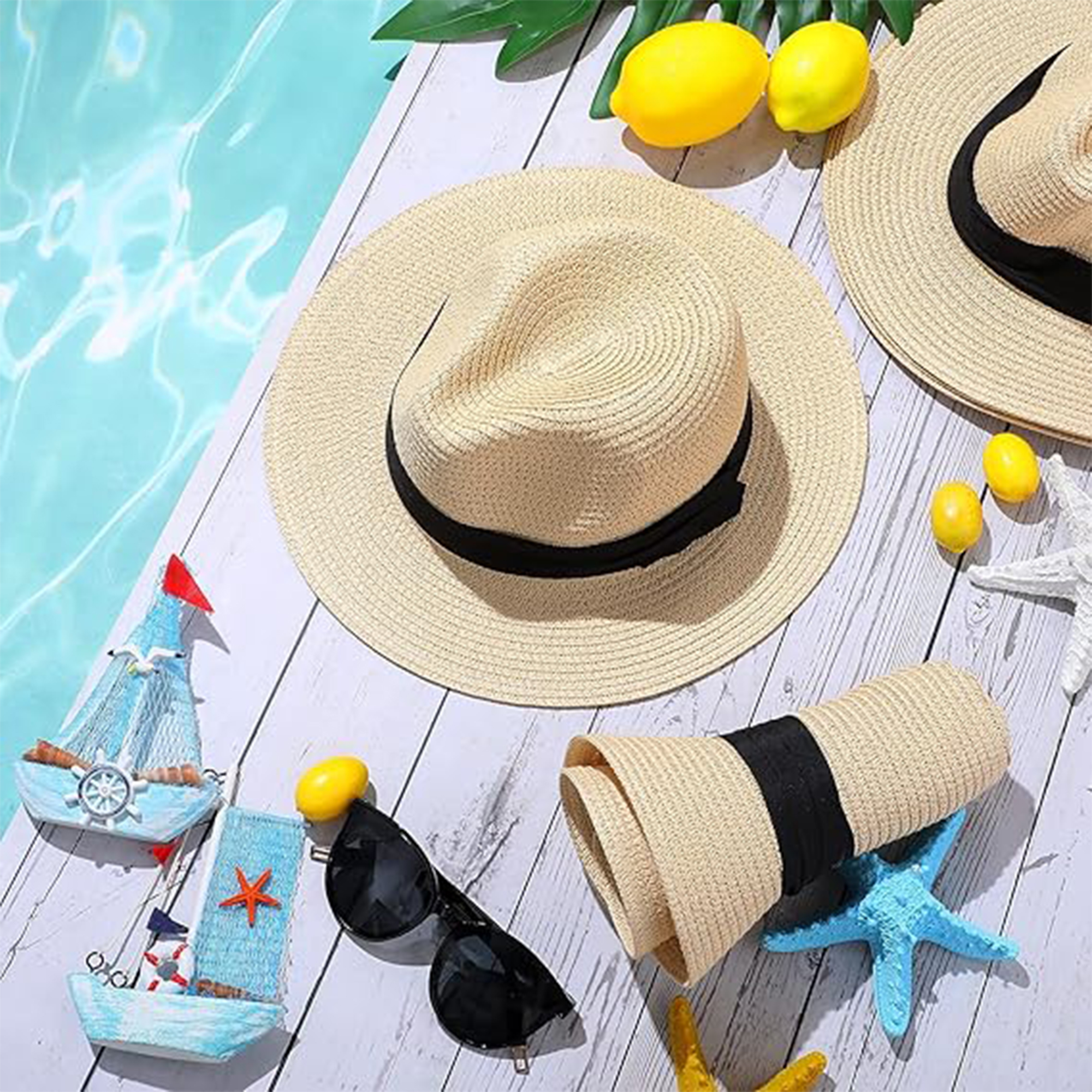 Summer Sun Protection Straw Hat