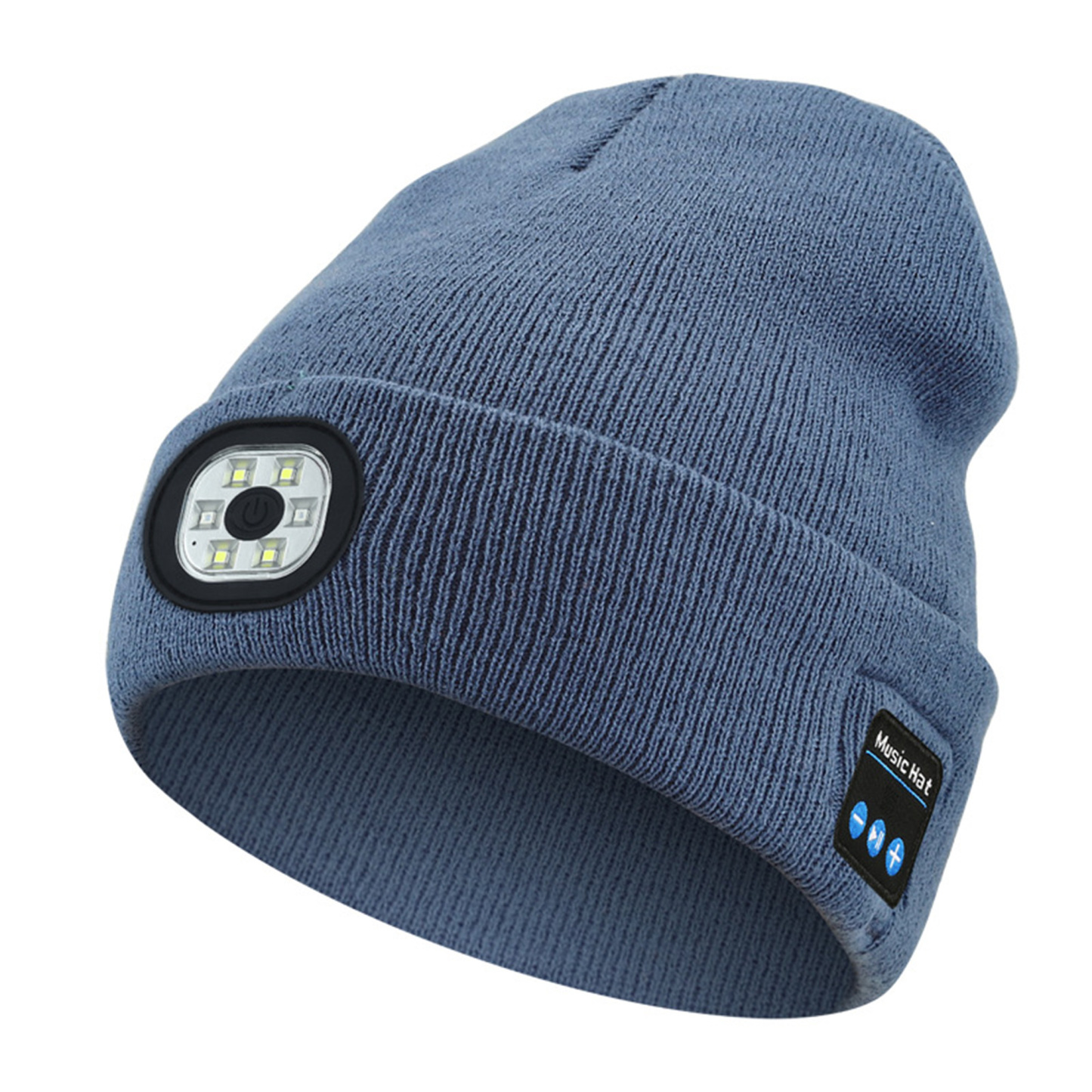 LED Bluetooth Audio Beanie 8.6" x 8.3"