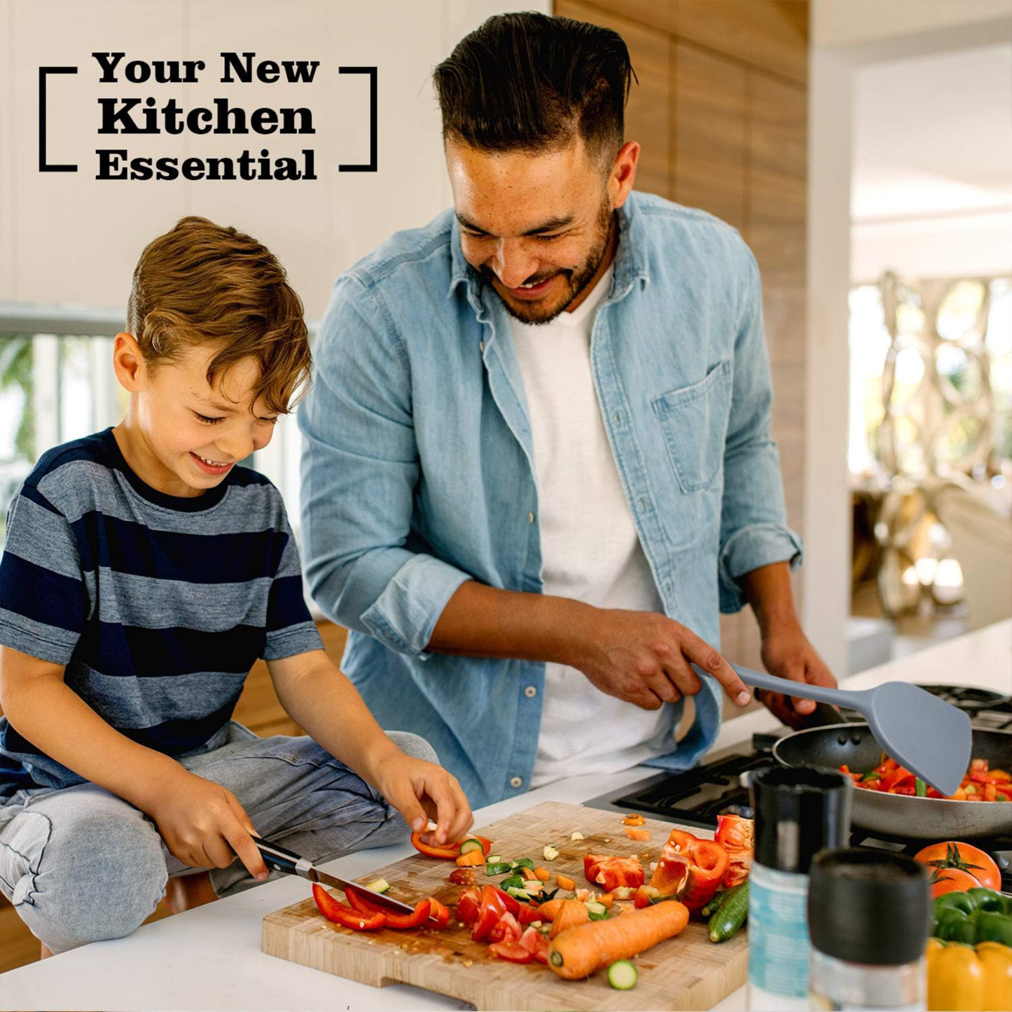 Silicone Wok Spatula Cooking Tool.