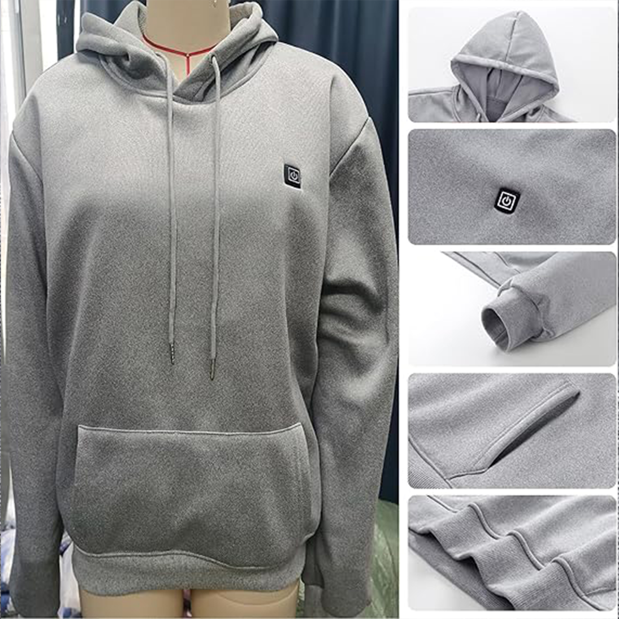 Rechargeable Heated Winter Hood