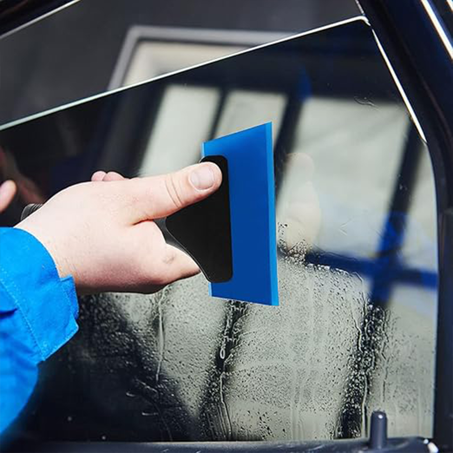 Car film tool glass water scraping silicone soft scraper (7.5" x 5.9" x 1.2")