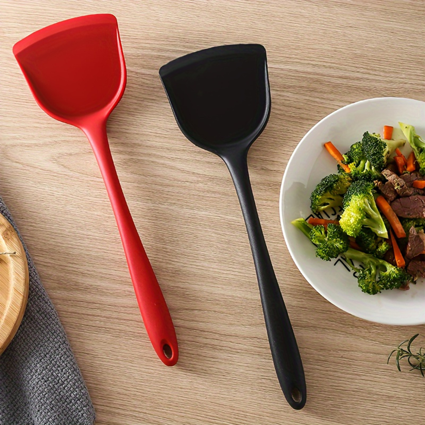 Silicone Wok Spatula Cooking Tool.