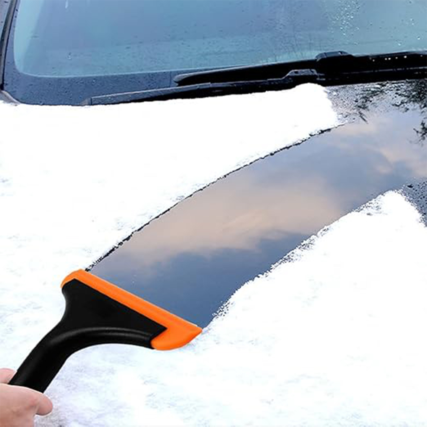 Car film tool glass water scraping silicone soft scraper (7.5" x 5.9" x 1.2")