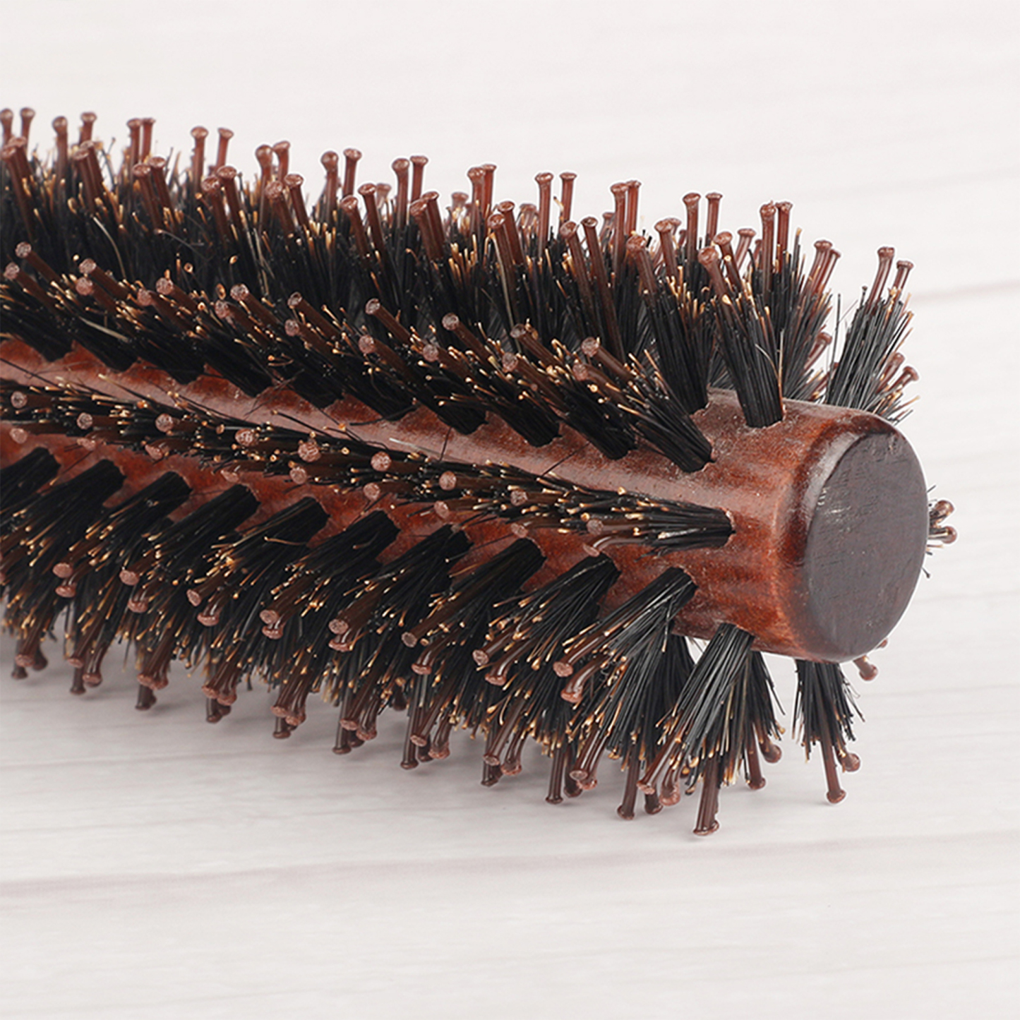 Bristle pear flower head hair styling comb 9.6" x 1.7"