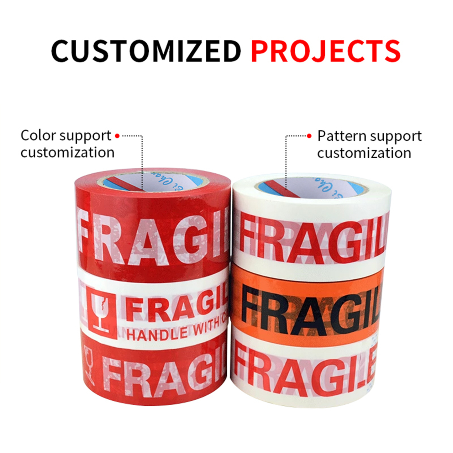 Large Roll Fragile Warning Tape 