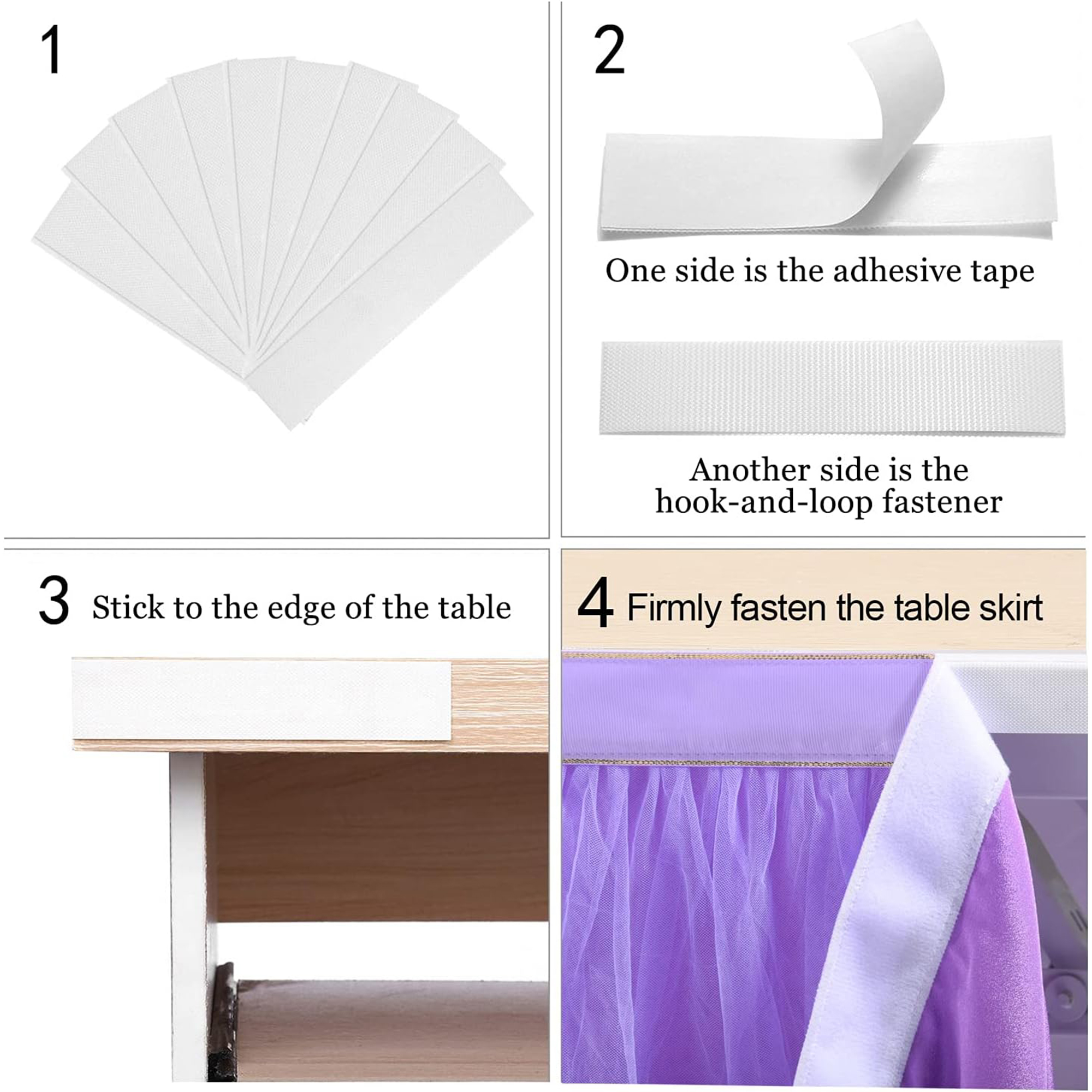 Elegant Fluffy Yarn Table Skirt for Events