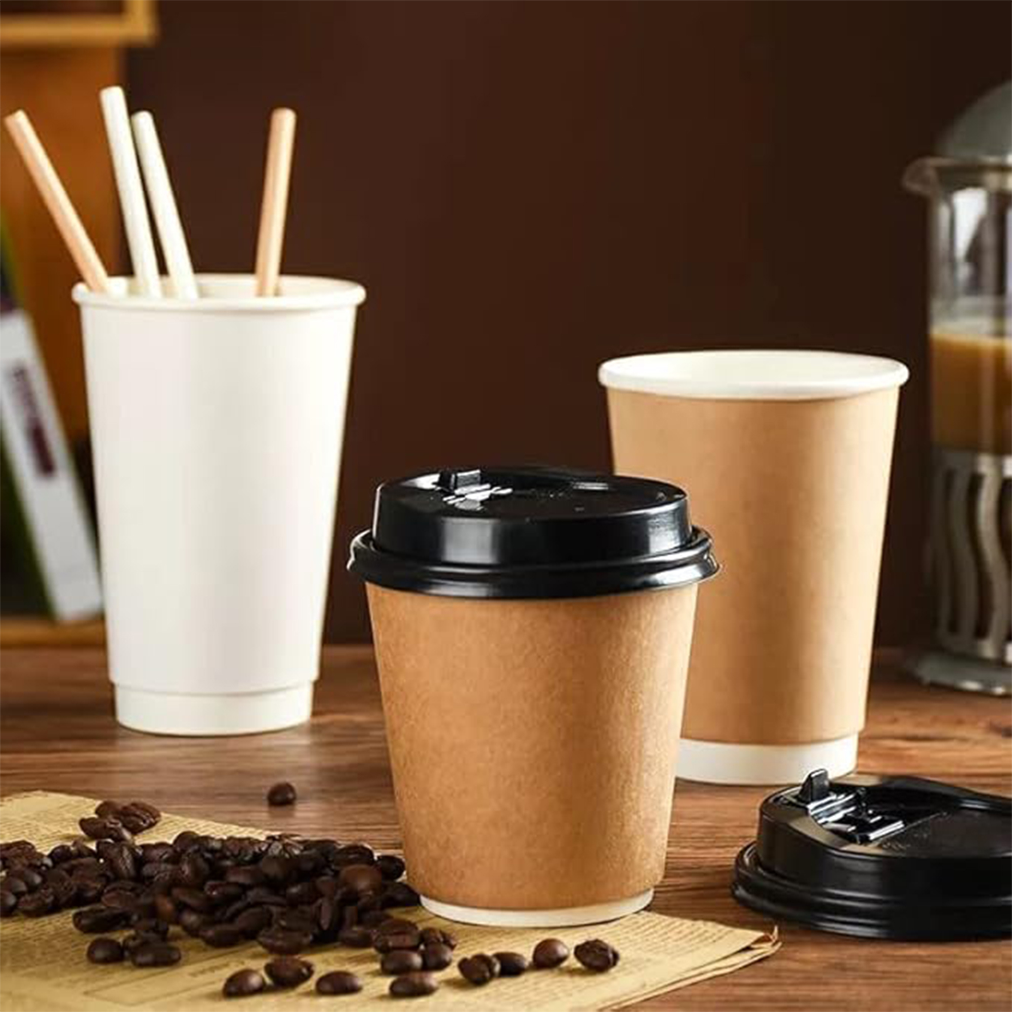 Double-wall kraft paper disposable cups