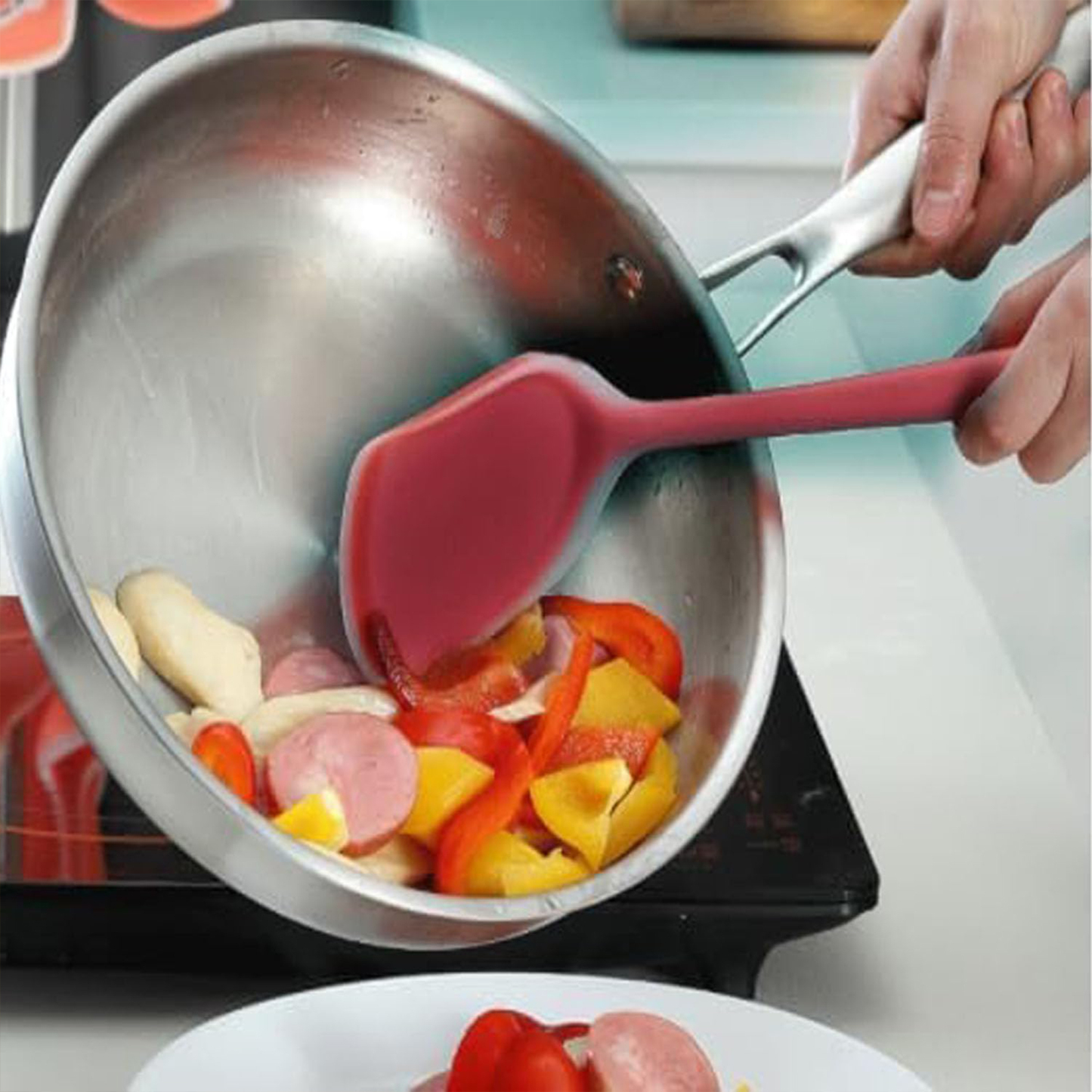Silicone Wok Spatula Cooking Tool.