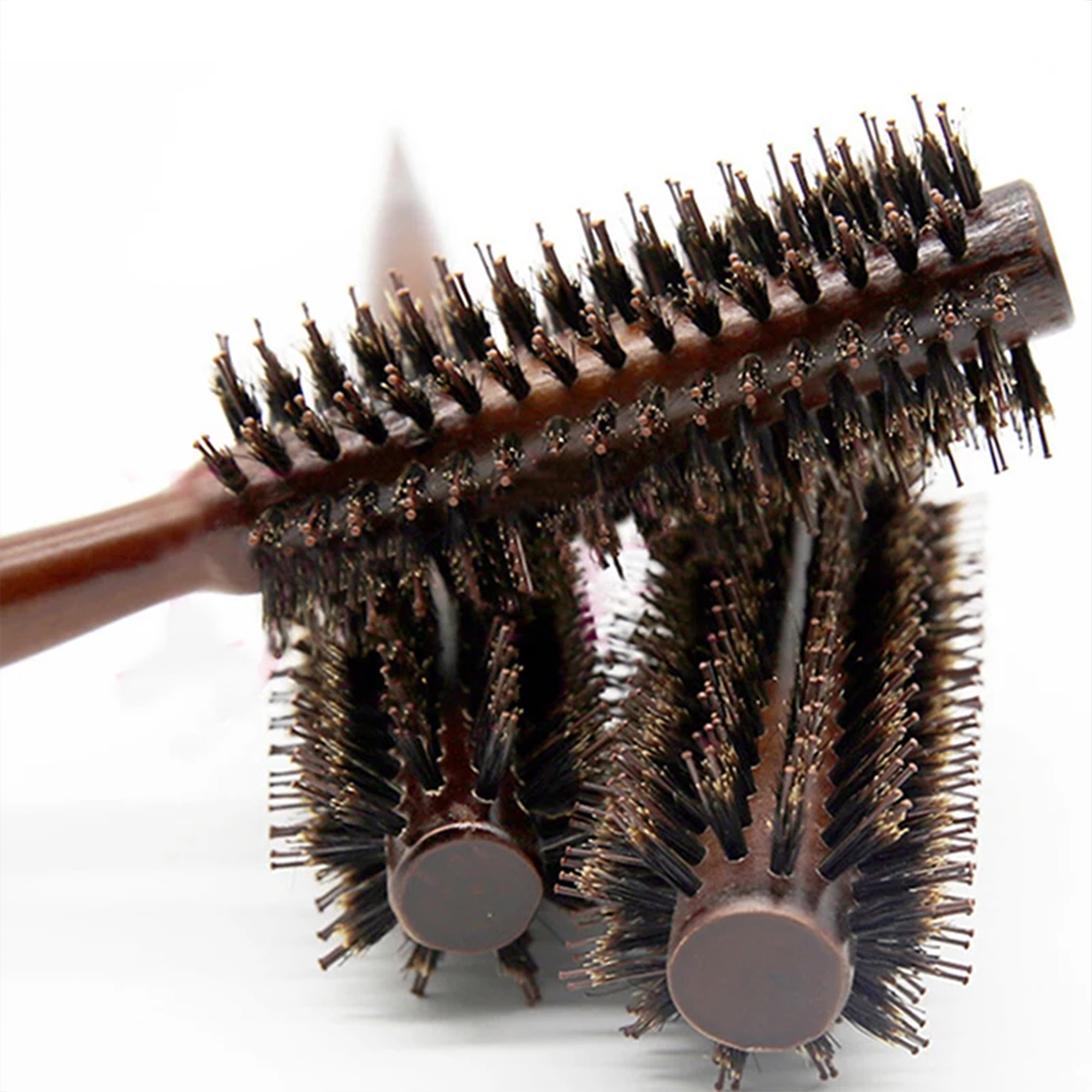 Bristle pear flower head hair styling comb 9.6" x 1.7"