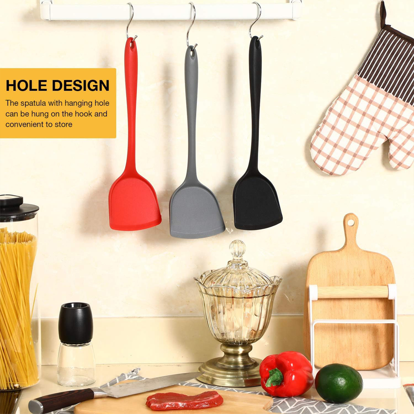 Silicone Wok Spatula Cooking Tool.