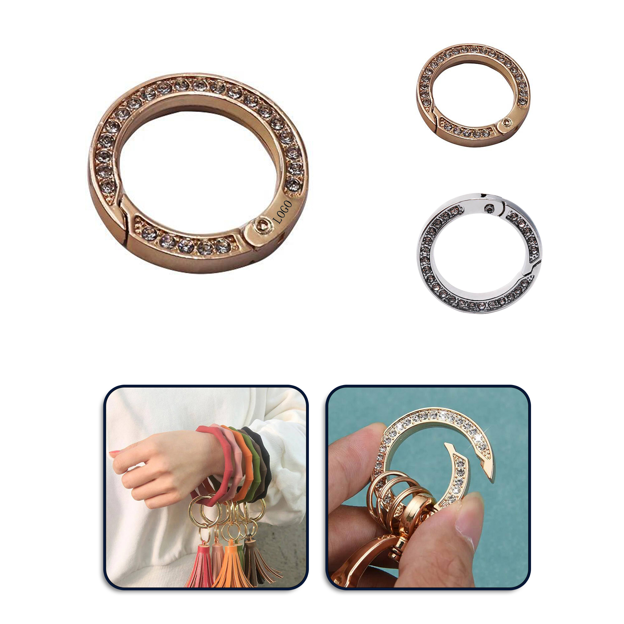 Diamond Spring Ring Factory Wholesale 6 Points - 1"