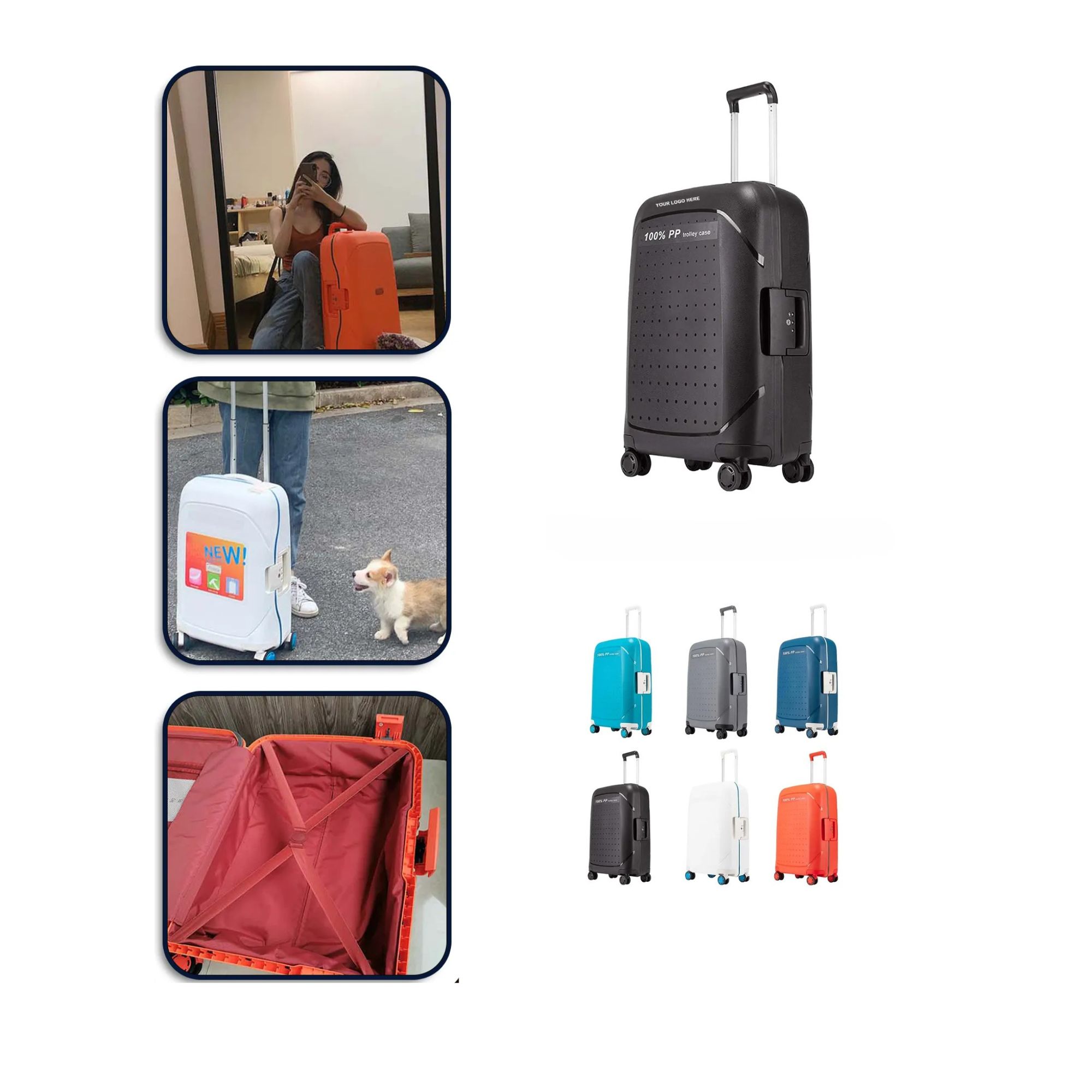 Ultra Light Durable Boarding Suitcase