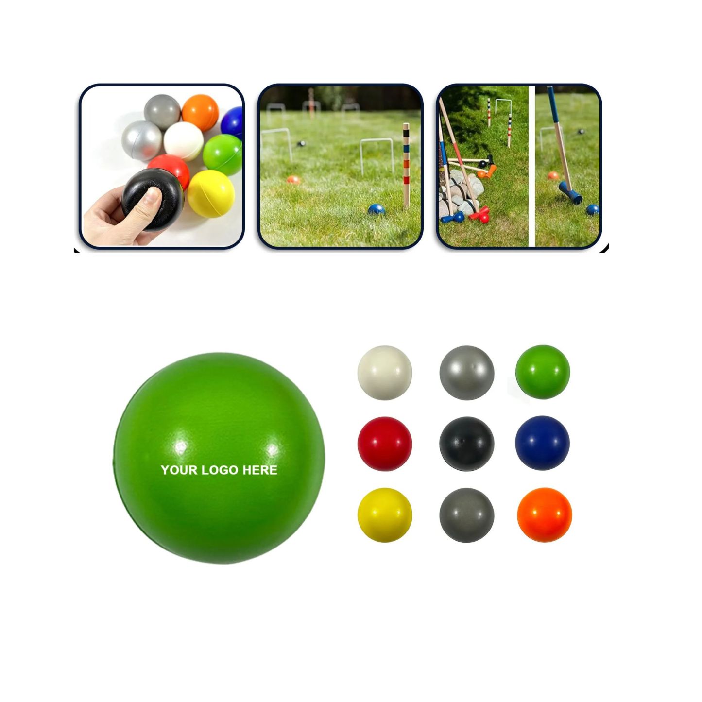 Glossy foam pressure ball