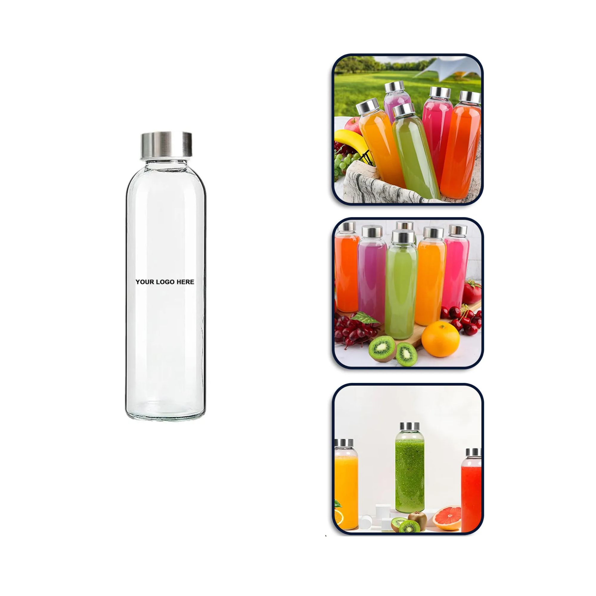 PureFlow Glass Water Bottle