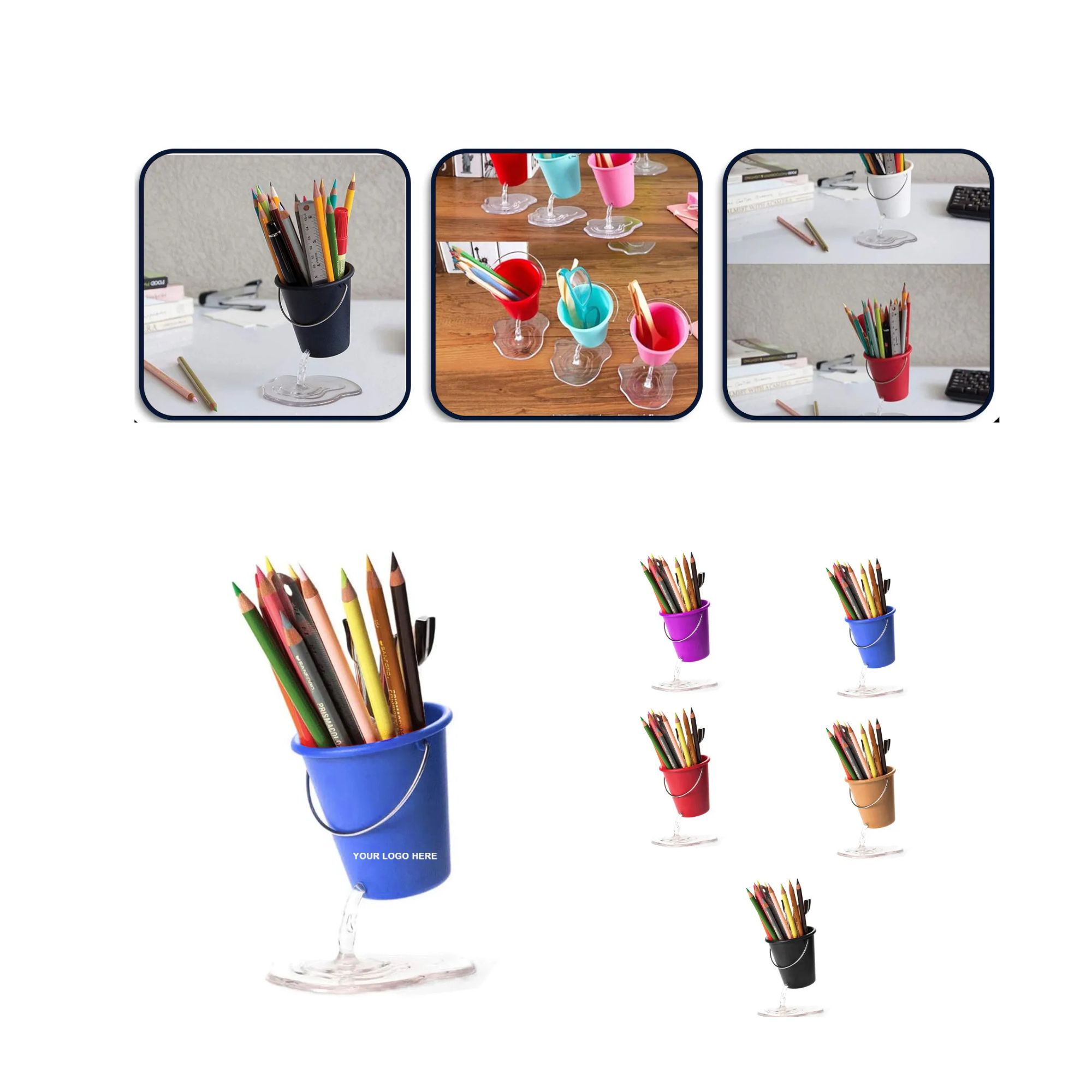 Floating Bucket Pencil Holder