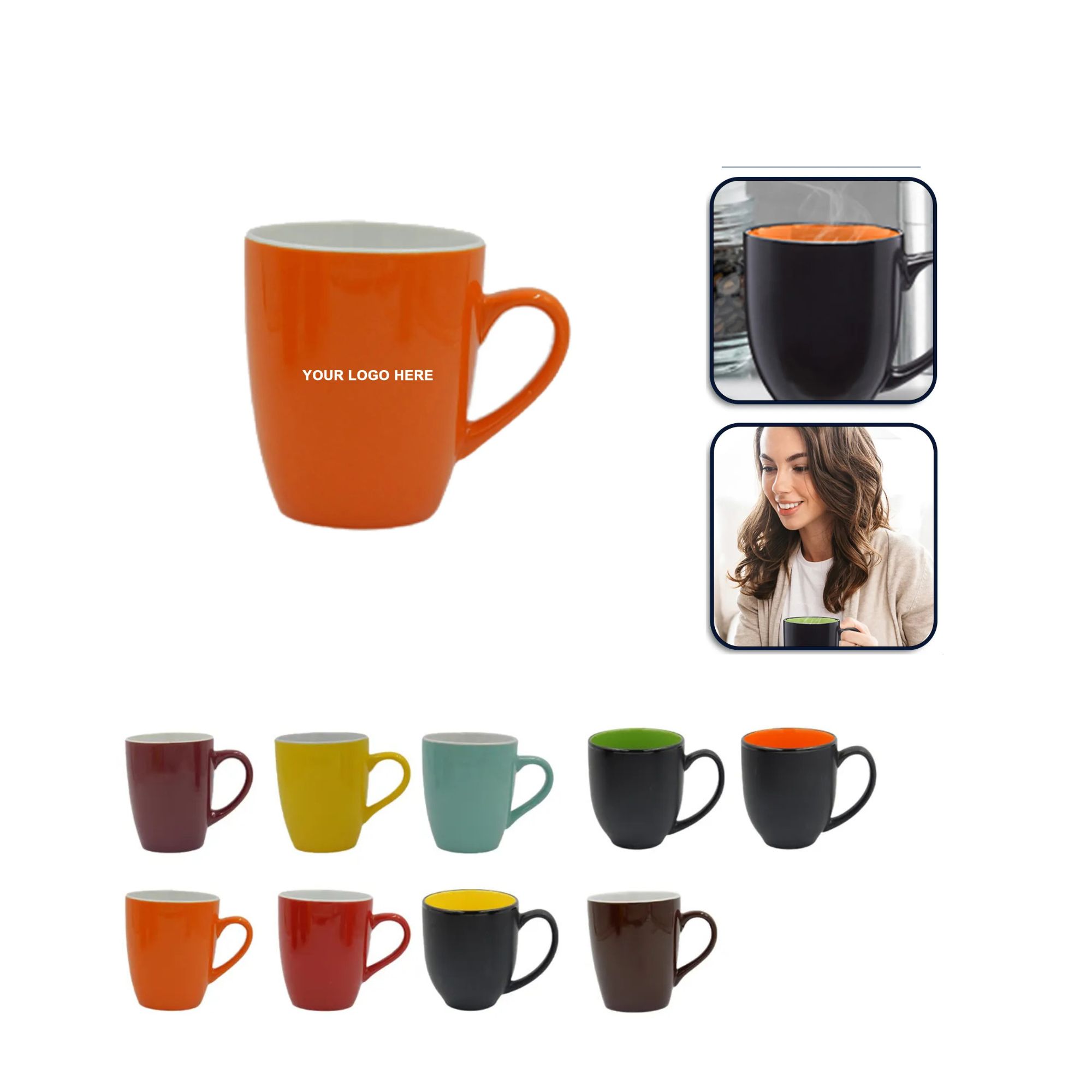 Multi-color thermal transfer mug