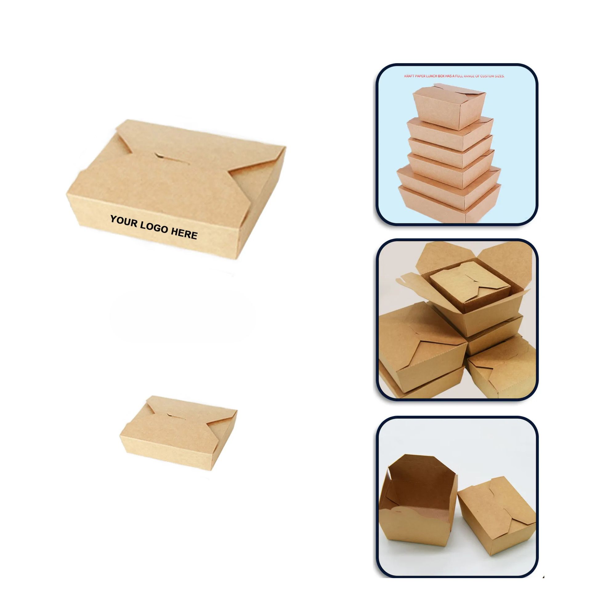  kraft paper takeaway packaging box