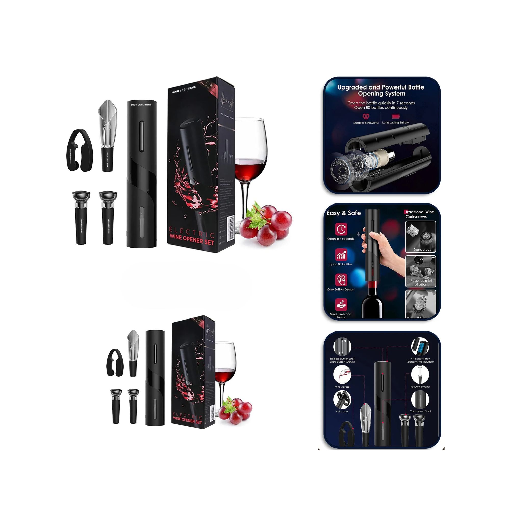 Electric Wine Opener Kit
