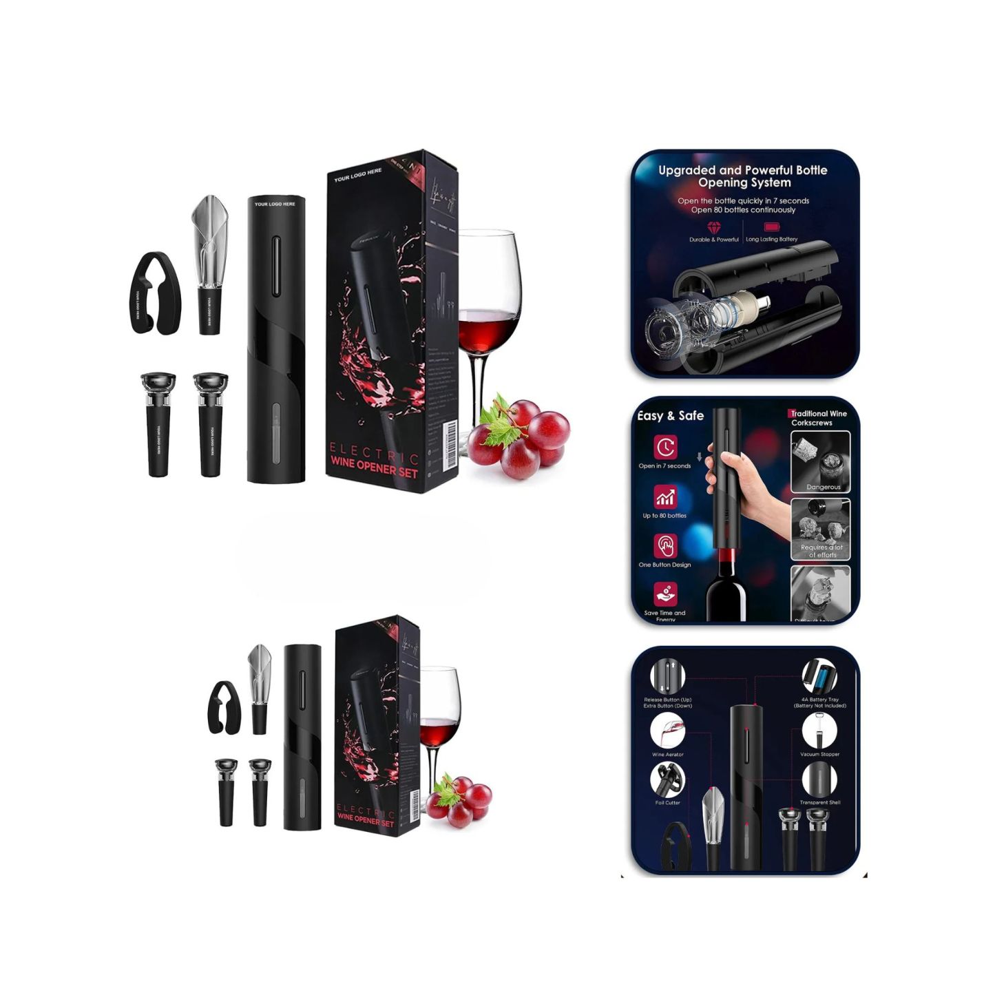 Electric Wine Opener Kit
