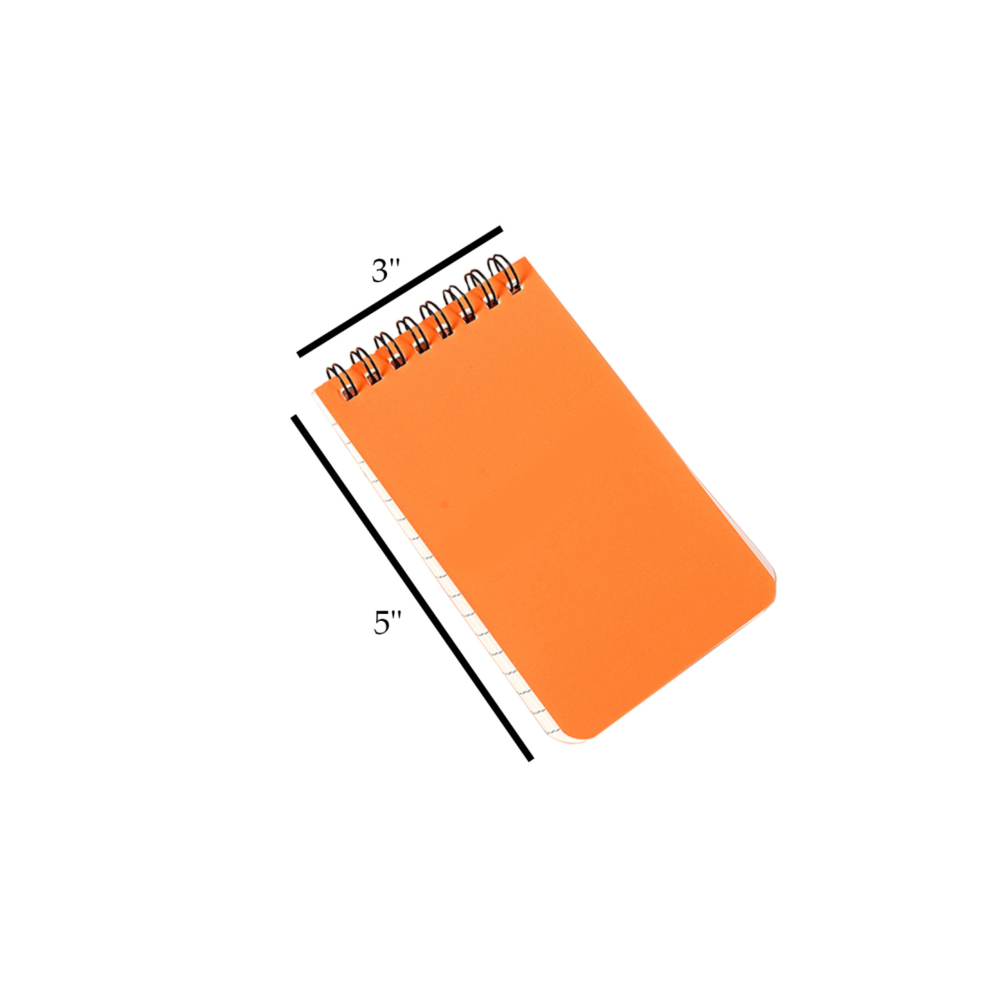 Compact Spiral Notebook in A7 Size   3" x 5"