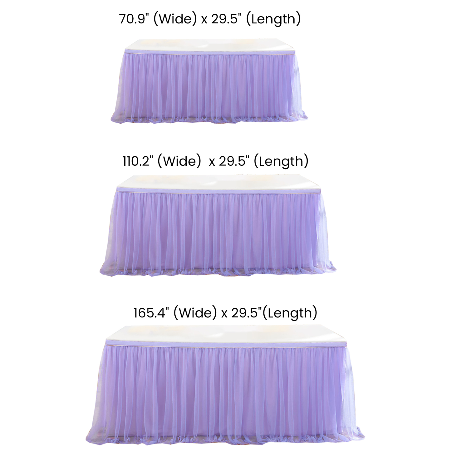 Elegant Fluffy Yarn Table Skirt for Events