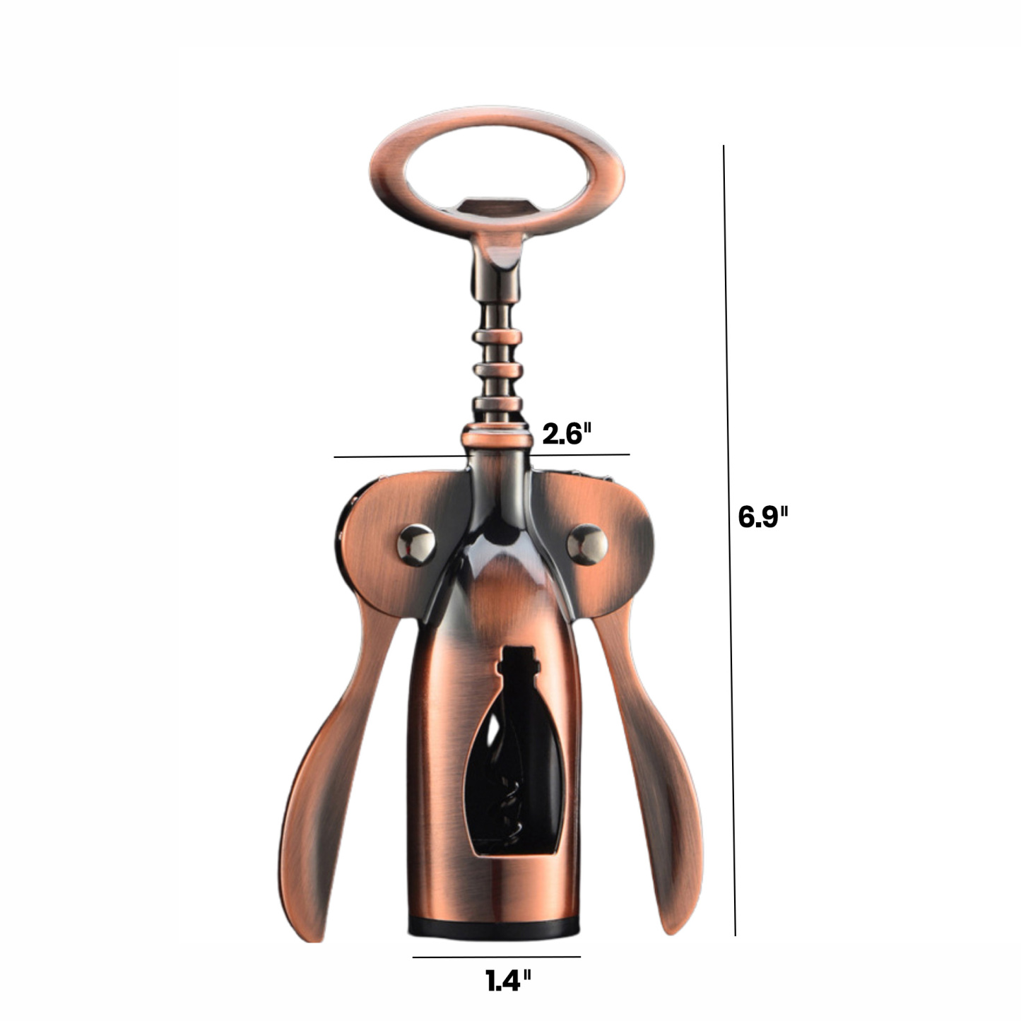 Premium Stainless Steel Wine Corkscrew Bottle Opener.