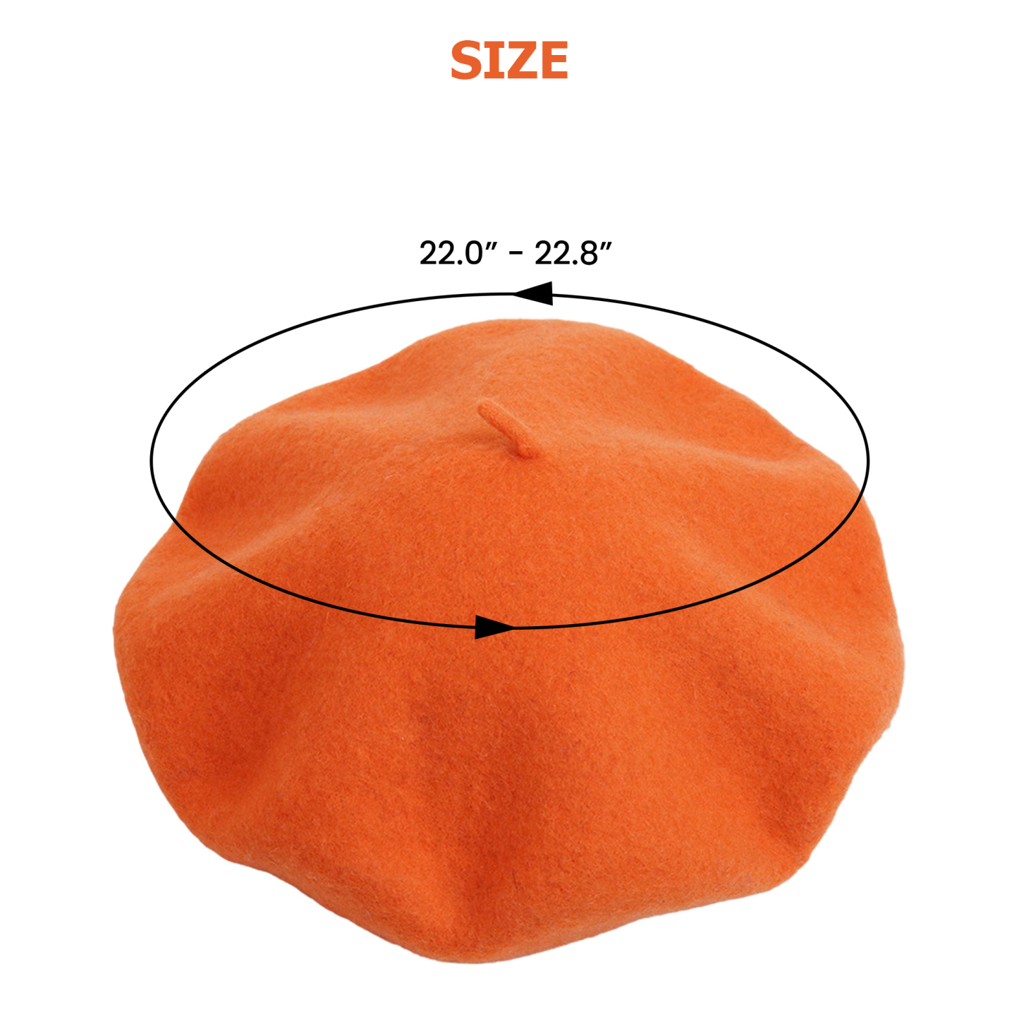 Seasonal Wool Beret 22.0" - 22.8"