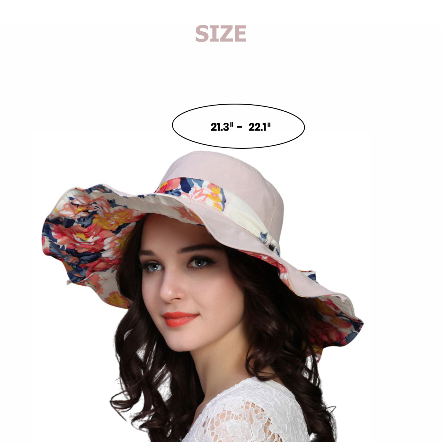 Women's Large Brim Foldable Sun Hat