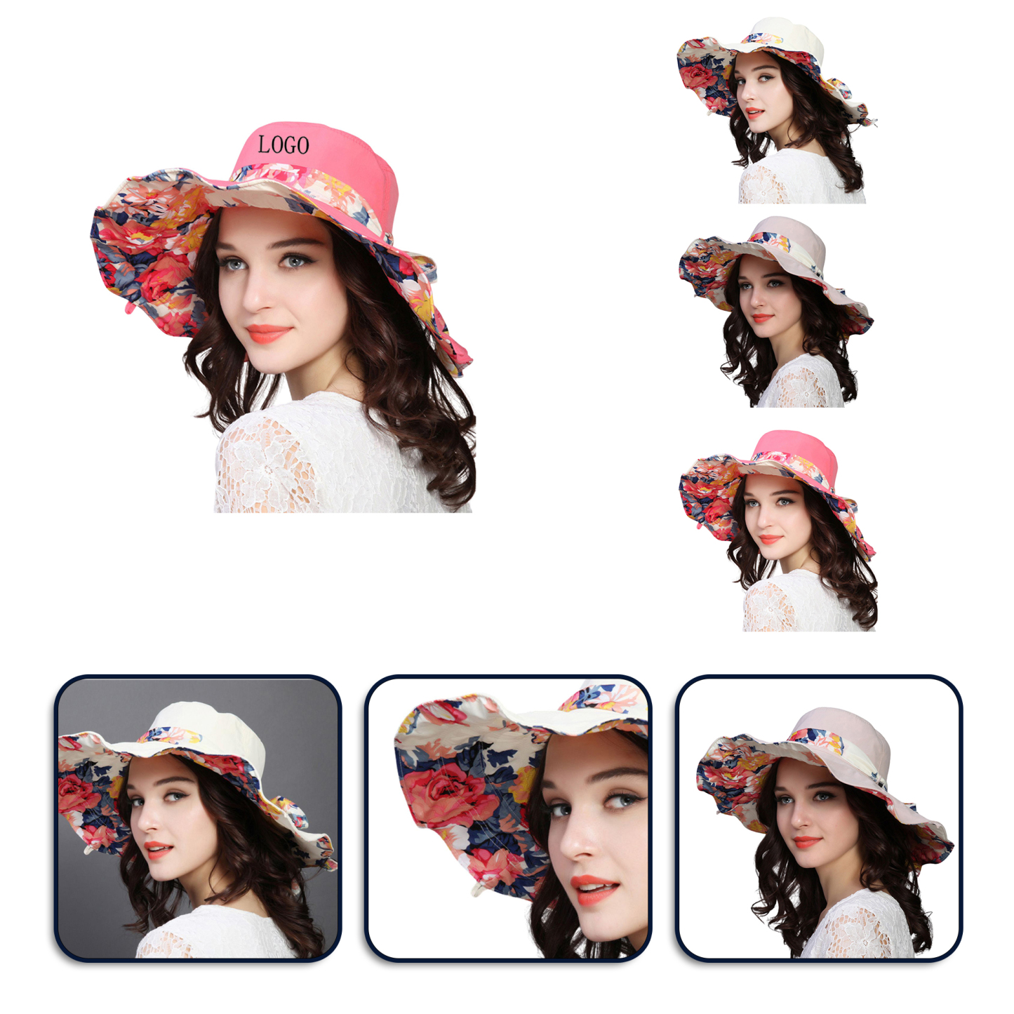 Women's Large Brim Foldable Sun Hat