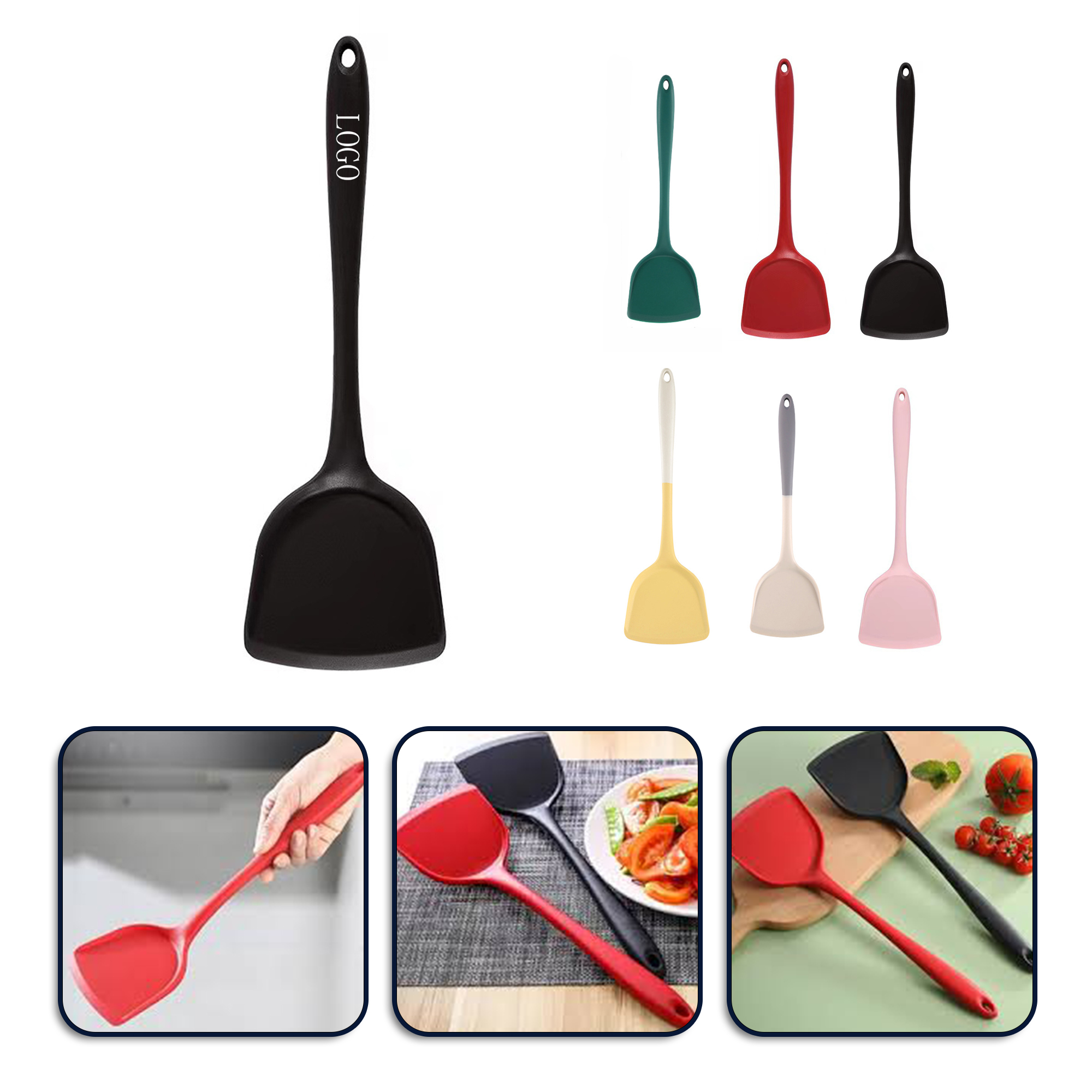Silicone Wok Spatula Cooking Tool.