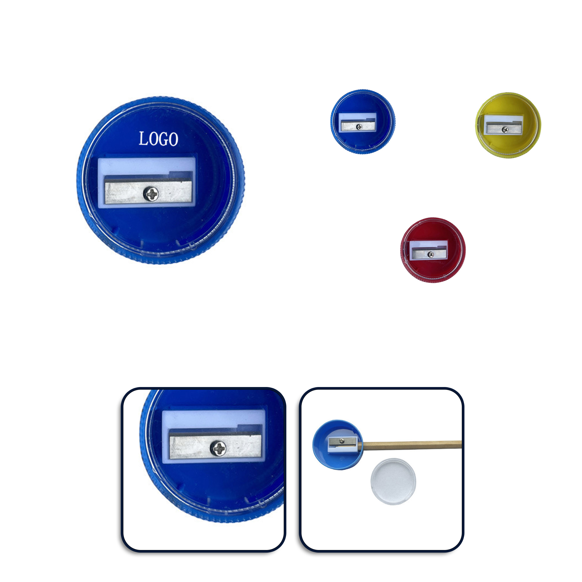 Easy-Use Pencil Sharpener for Perfect Points       1.55"