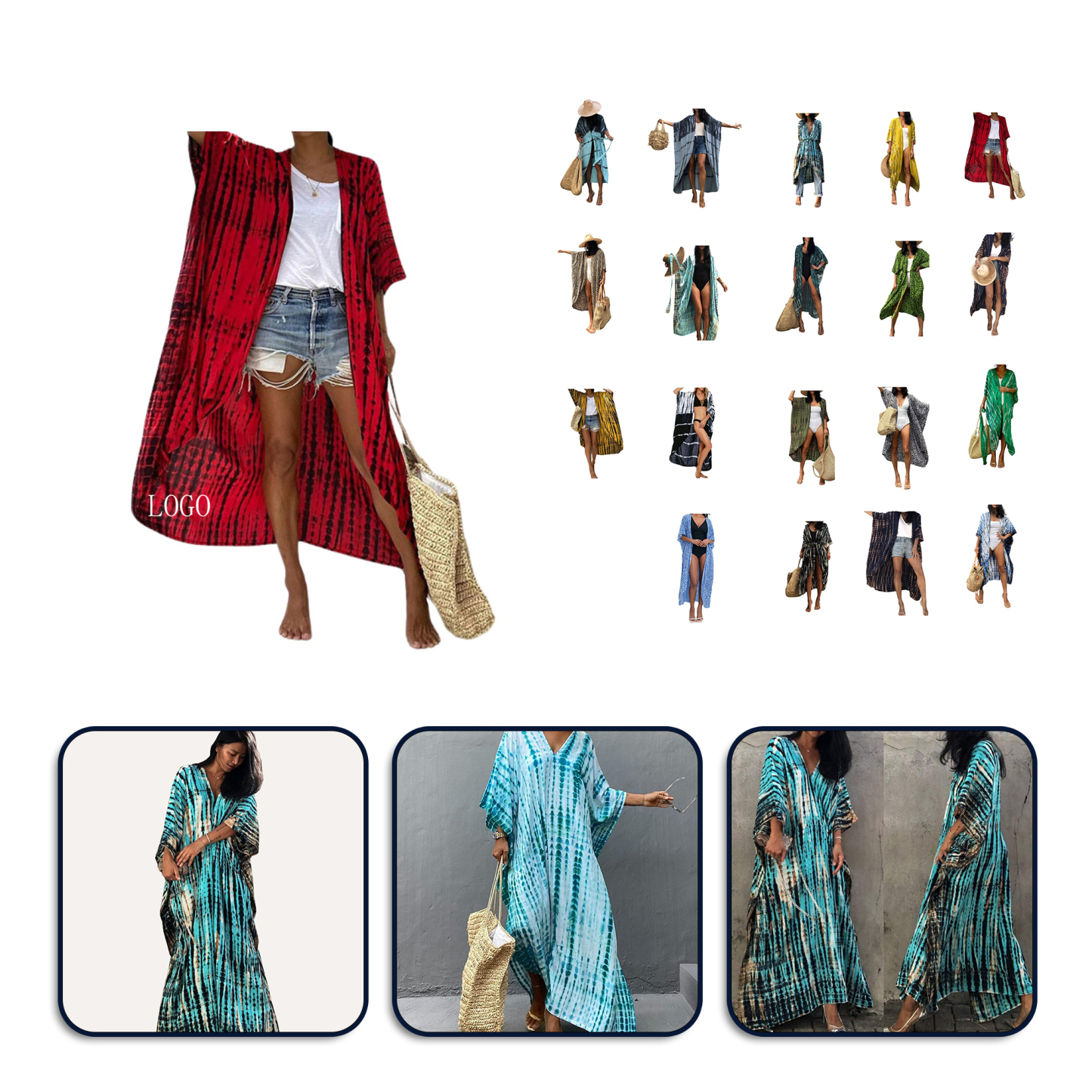 Summer Tie and Dye Beach Wear