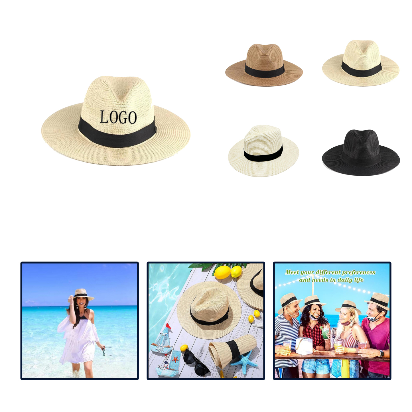 Summer Sun Protection Straw Hat