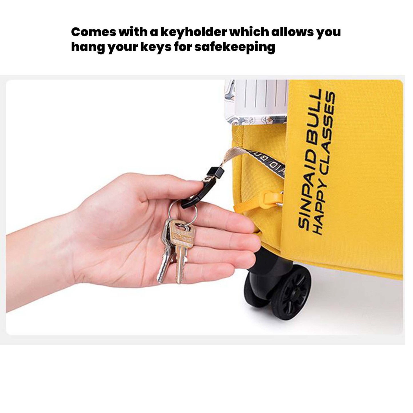 Large Capacity Fabric Trolley Suitcase